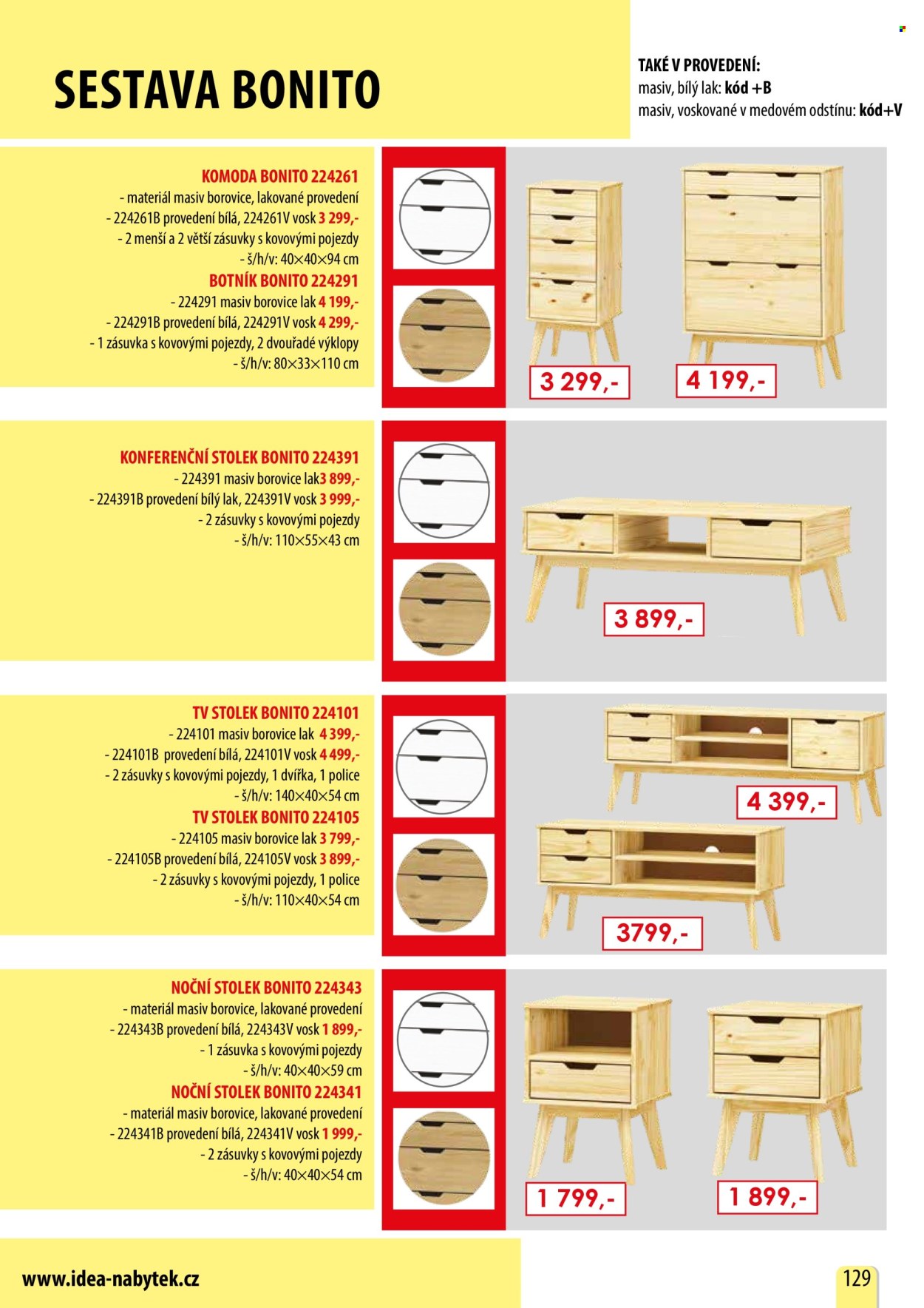 Leták IDEA nábytek. Strana 129