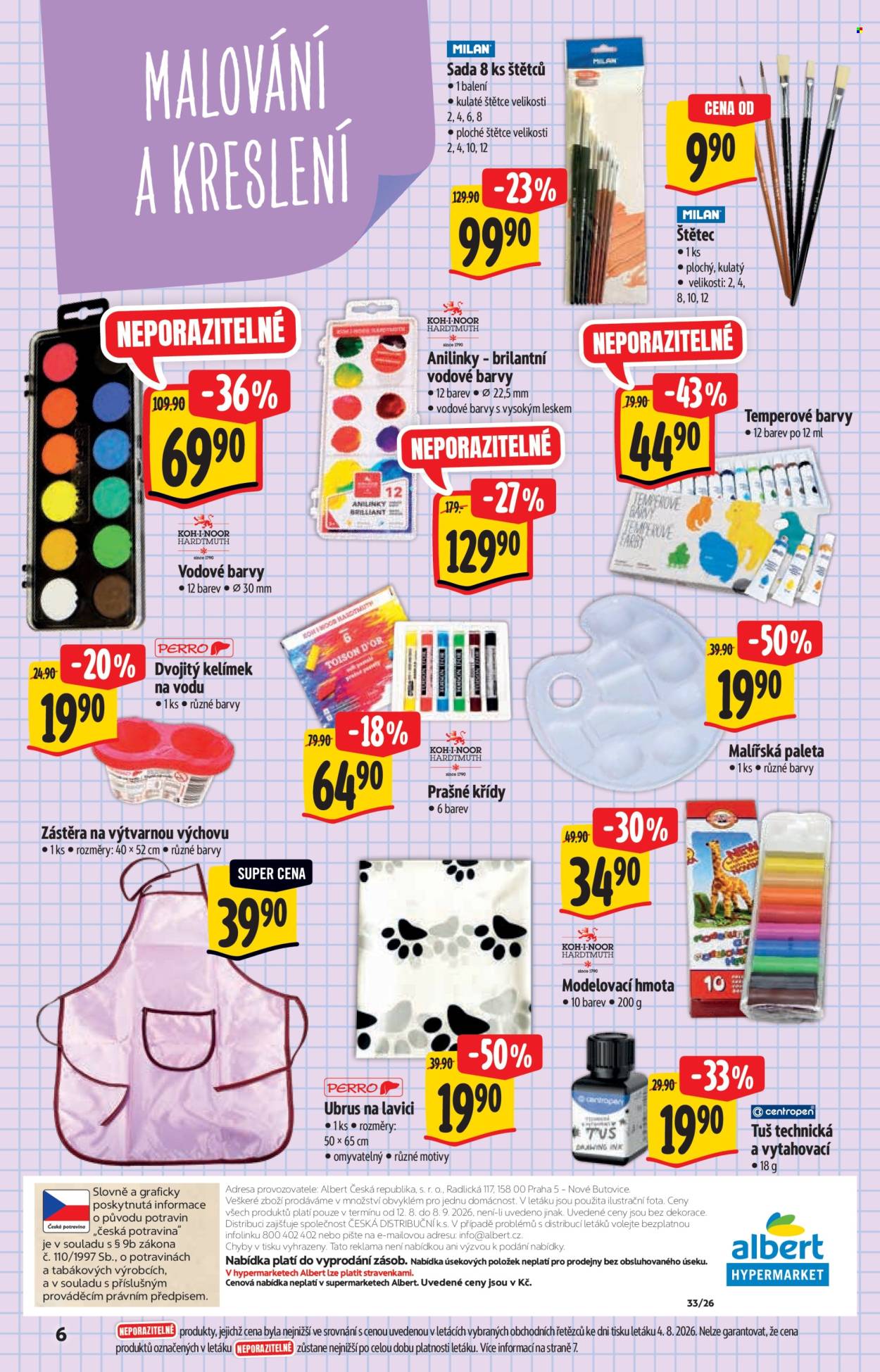 Leták Albert Hypermarket - 12. 8. 2026 - 8. 9. 2026. Strana 6