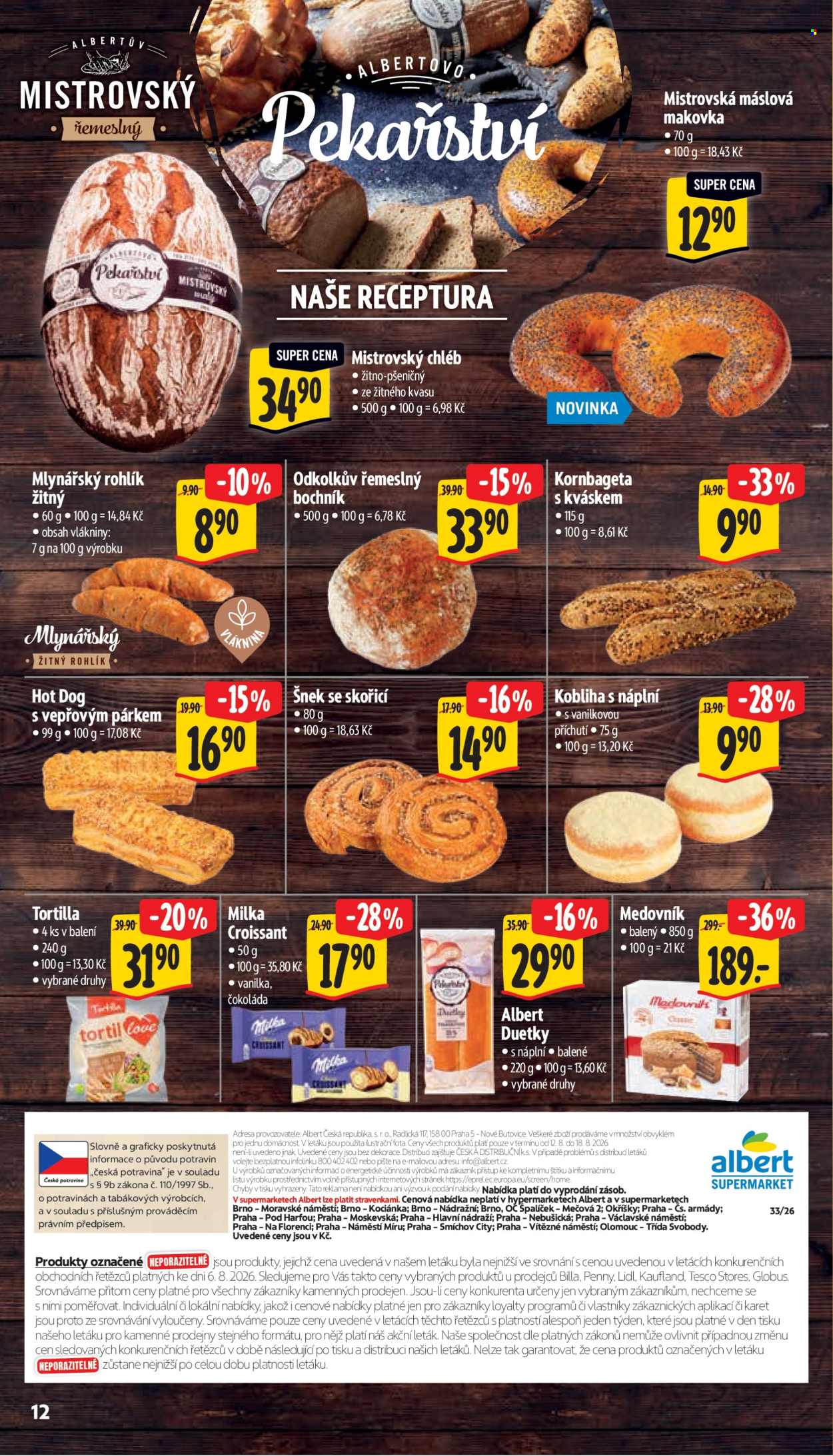 Leták Albert Supermarket - 12. 8. 2026 - 18. 8. 2026. Strana 20