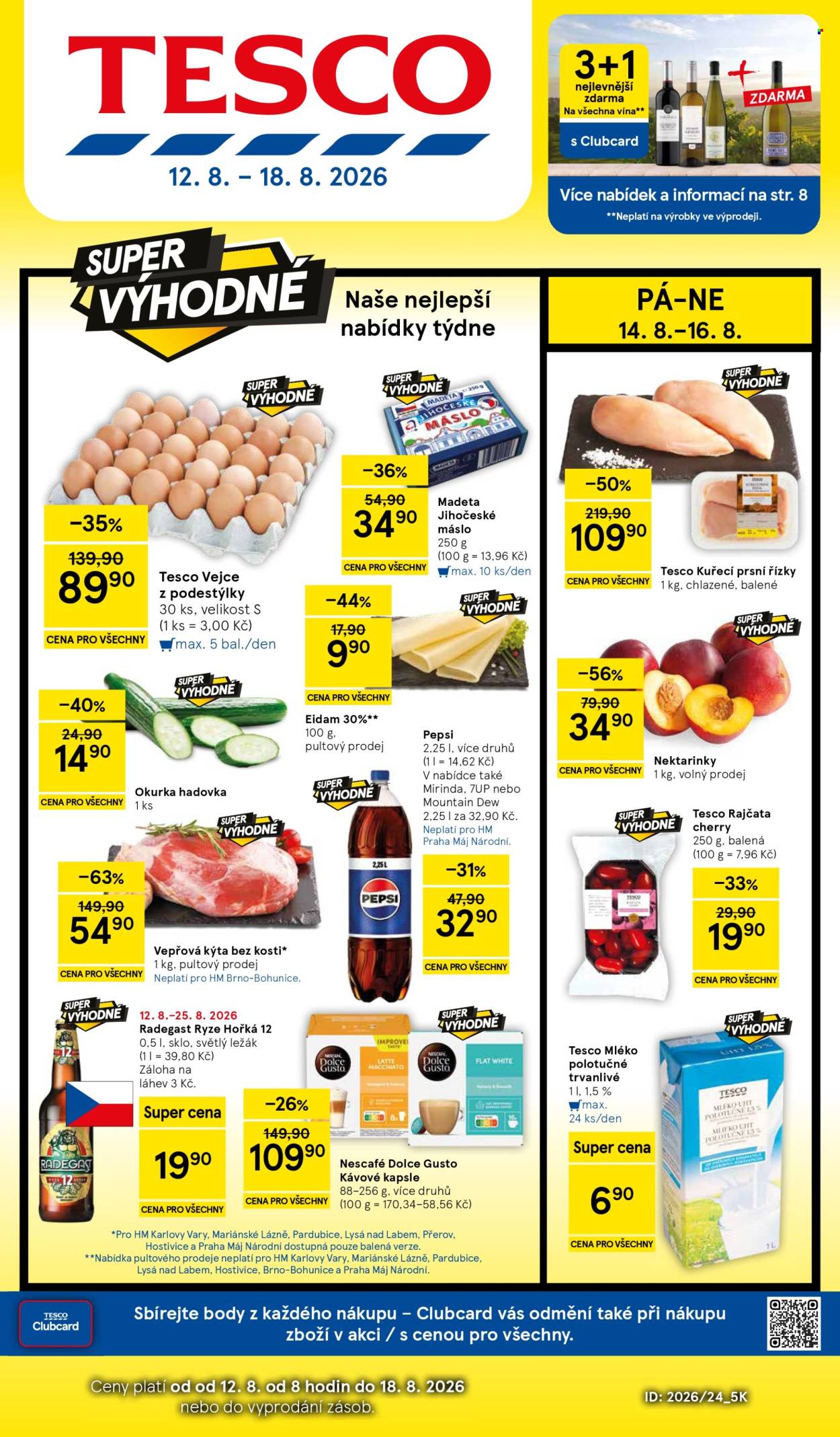 Leták TESCO - 12. 8. 2026 - 18. 8. 2026. Strana 1
