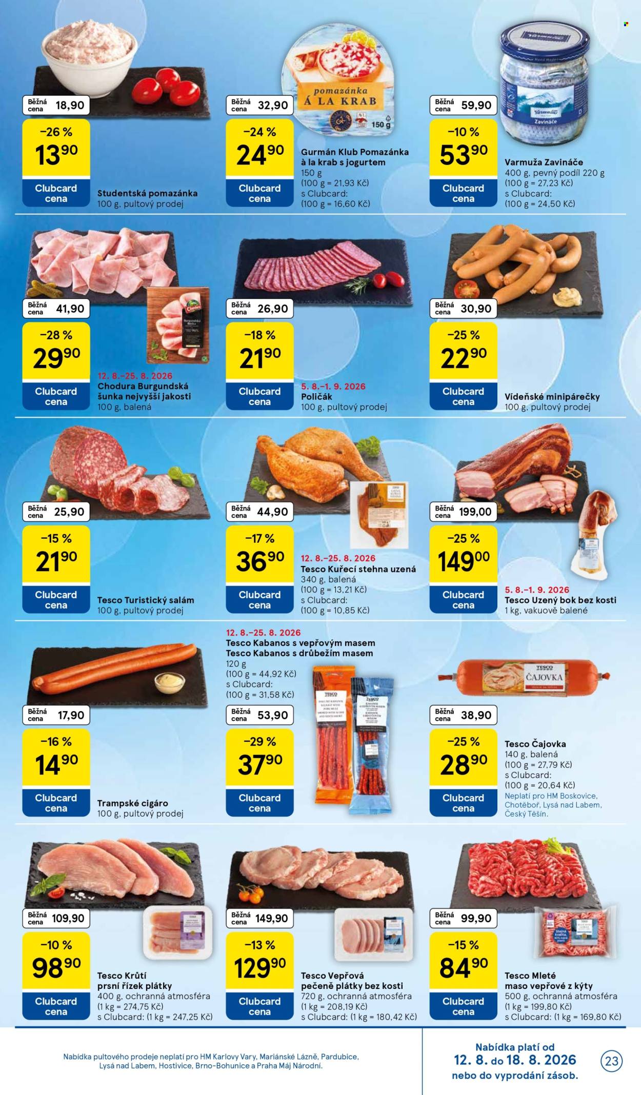 Leták TESCO - 12. 8. 2026 - 18. 8. 2026. Strana 23