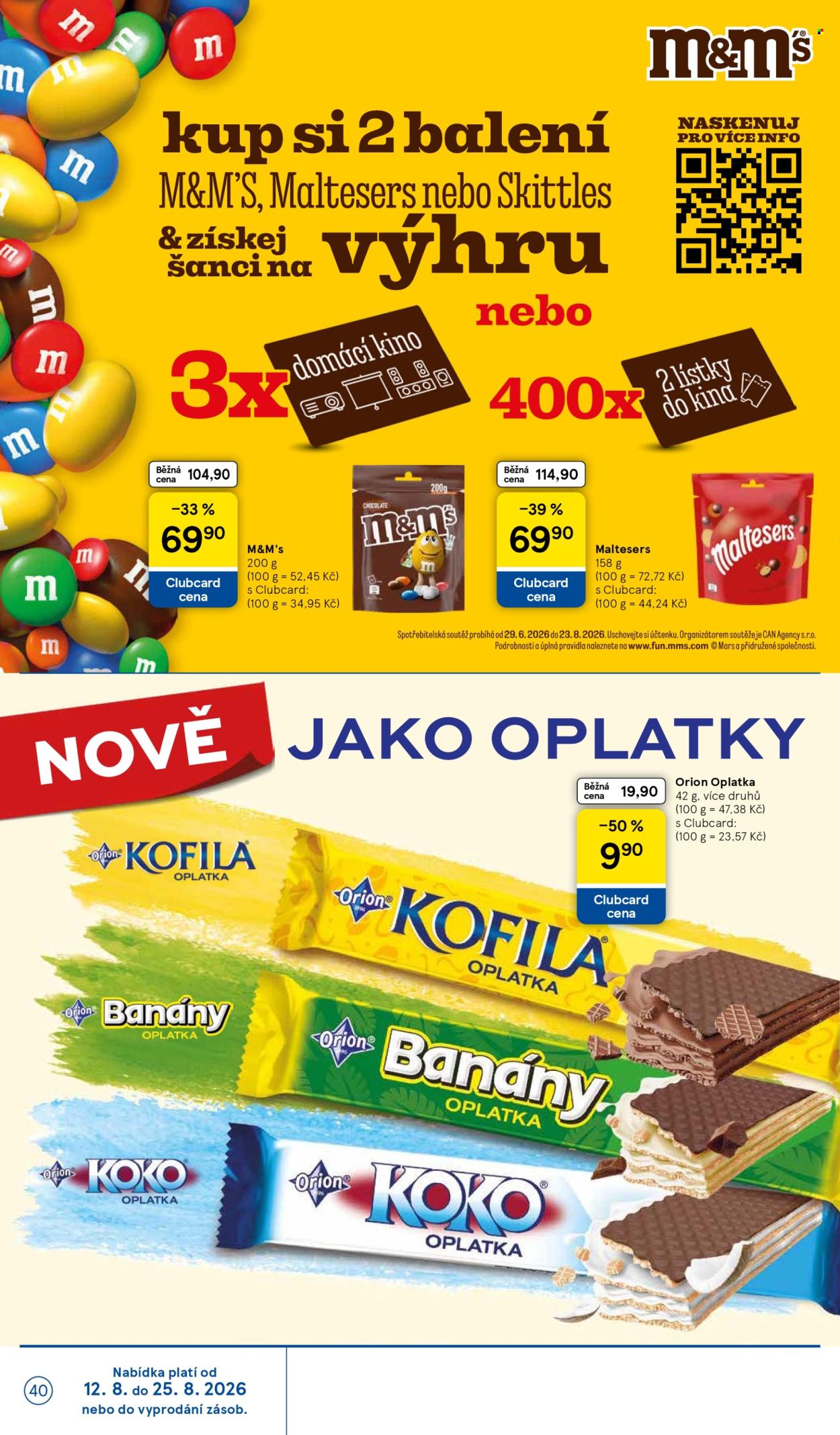 Leták TESCO - 12. 8. 2026 - 18. 8. 2026. Strana 40