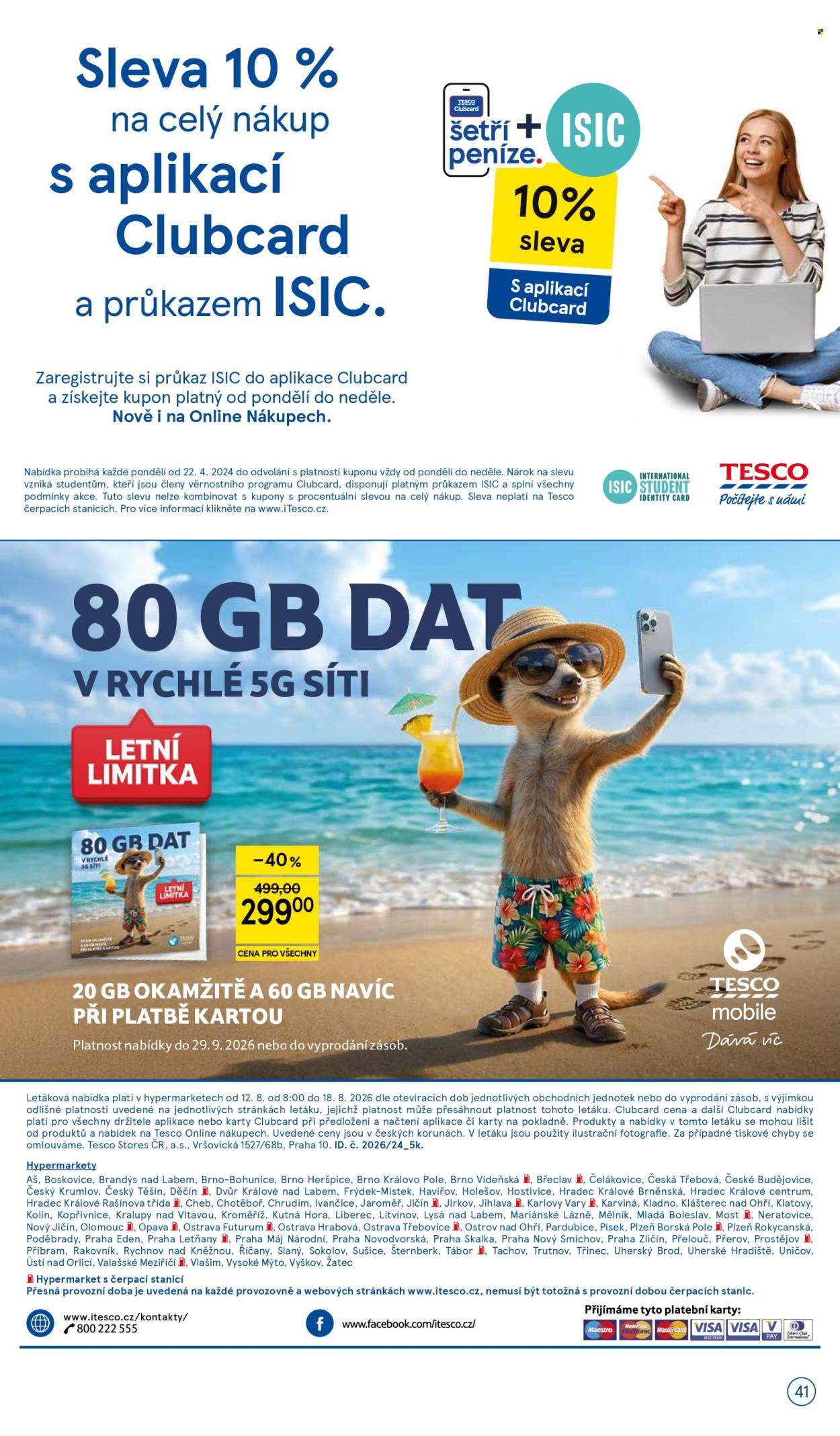 Leták TESCO - 12. 8. 2026 - 18. 8. 2026. Strana 41