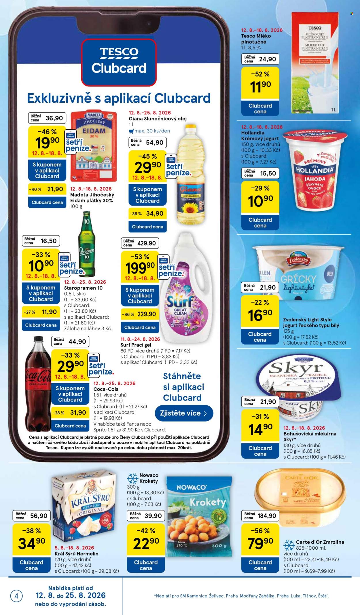 Leták TESCO supermarket - 12. 8. 2026 - 18. 8. 2026. Strana 4