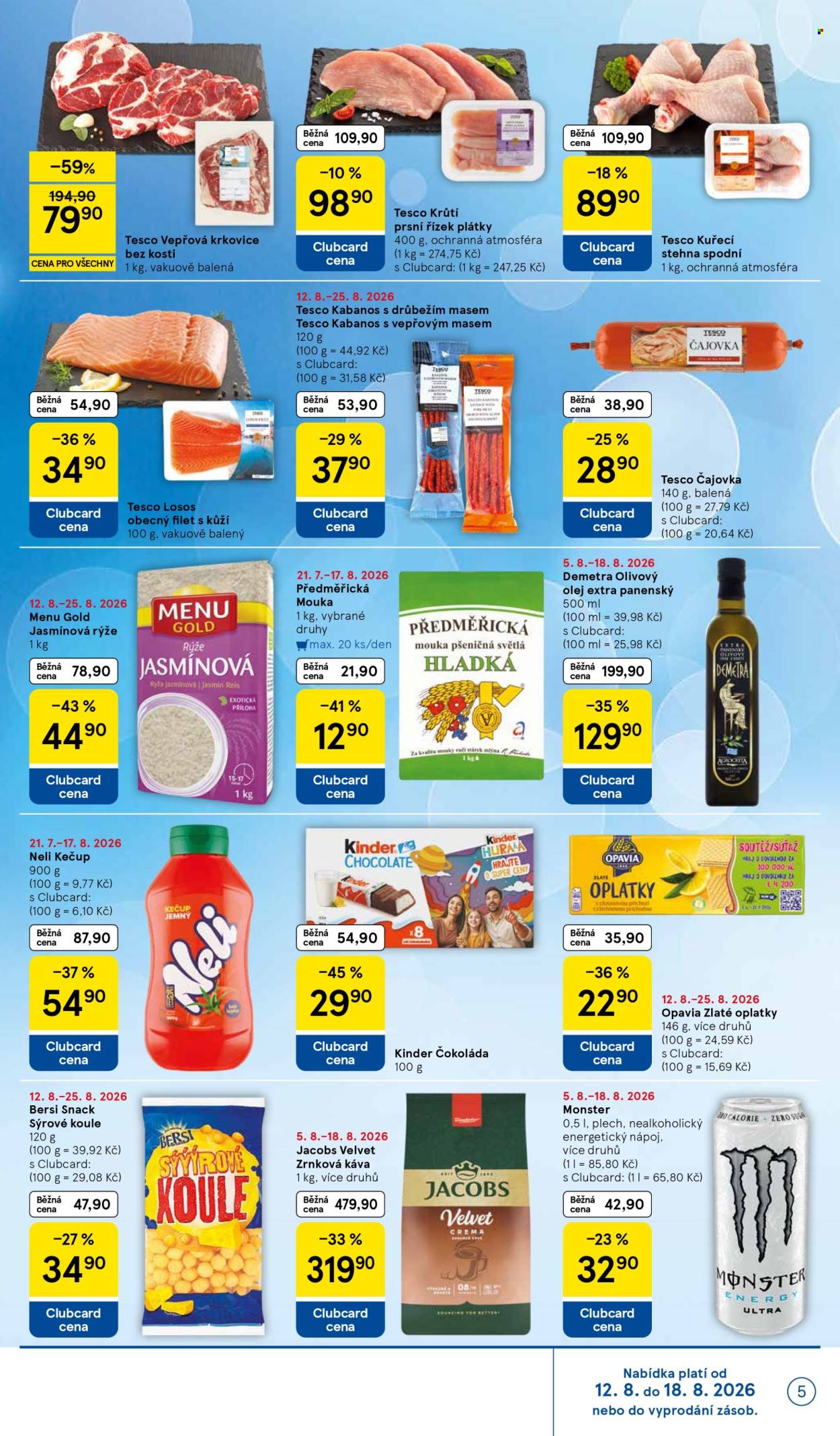 Leták TESCO supermarket - 12. 8. 2026 - 18. 8. 2026. Strana 5