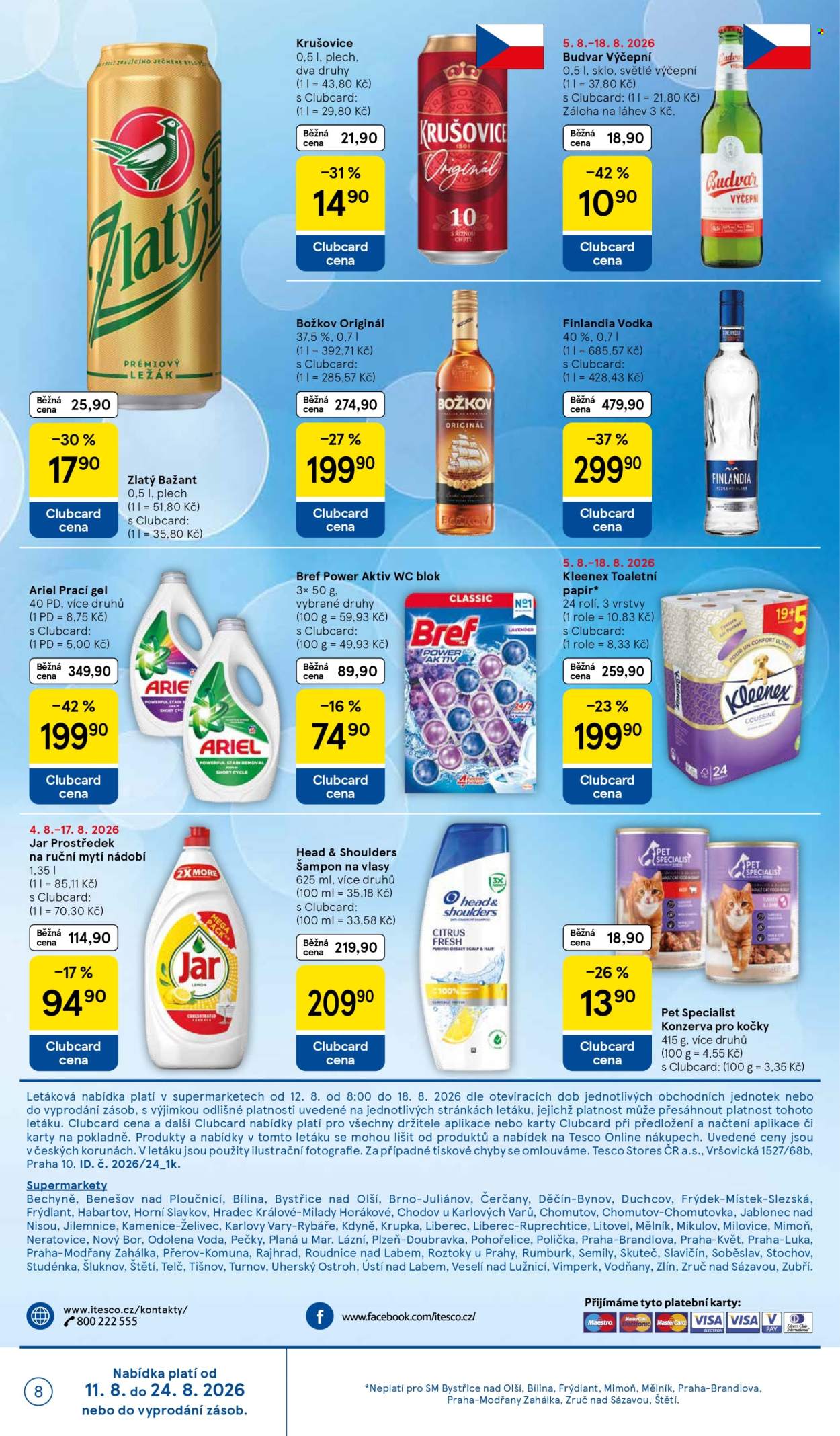 Leták TESCO supermarket - 12. 8. 2026 - 18. 8. 2026. Strana 8