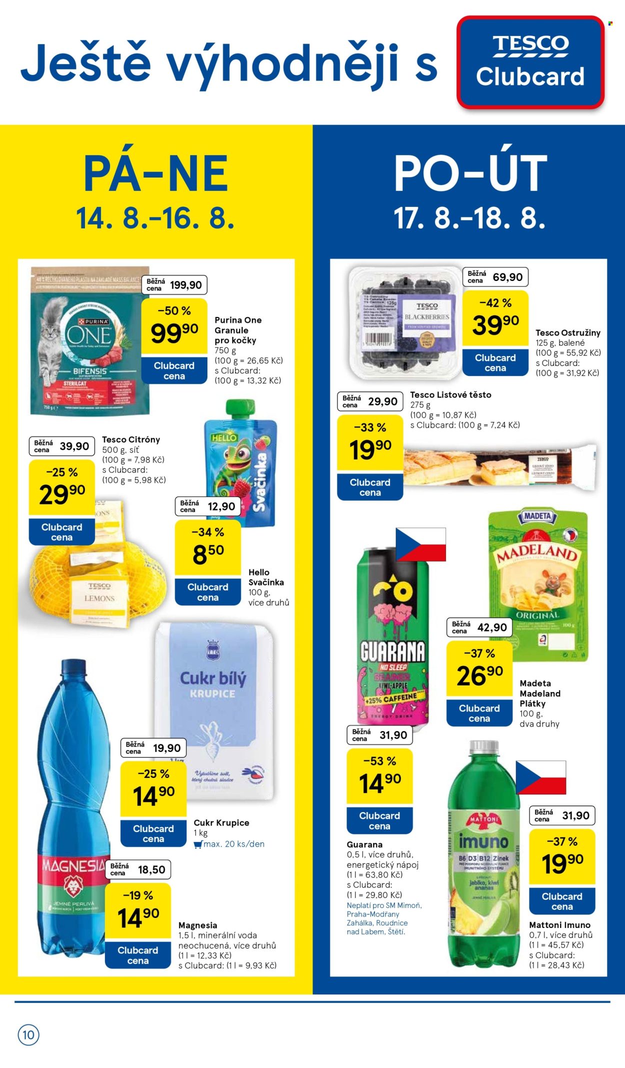 Leták TESCO supermarket - 12. 8. 2026 - 18. 8. 2026. Strana 10