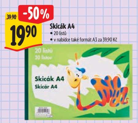 Skicák A4