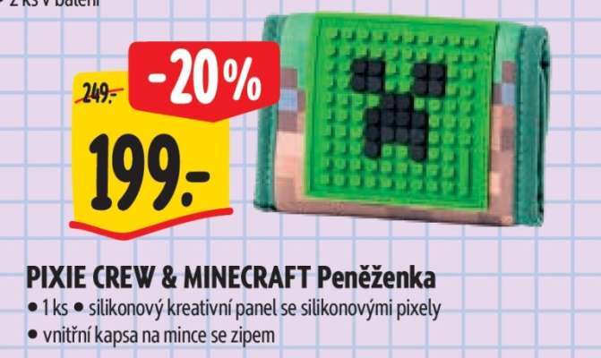 PIXIE CREW & MINECRAFT Peněženka