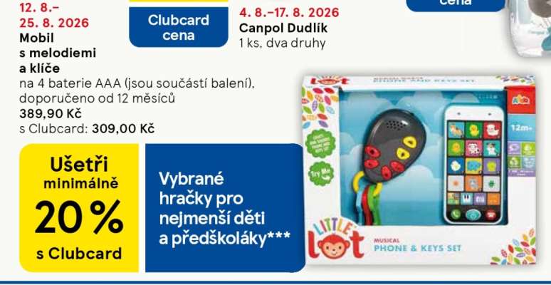 Mobil s melodiemi a klíče