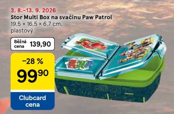 Stor Multi Box na svačinu Paw Patrol