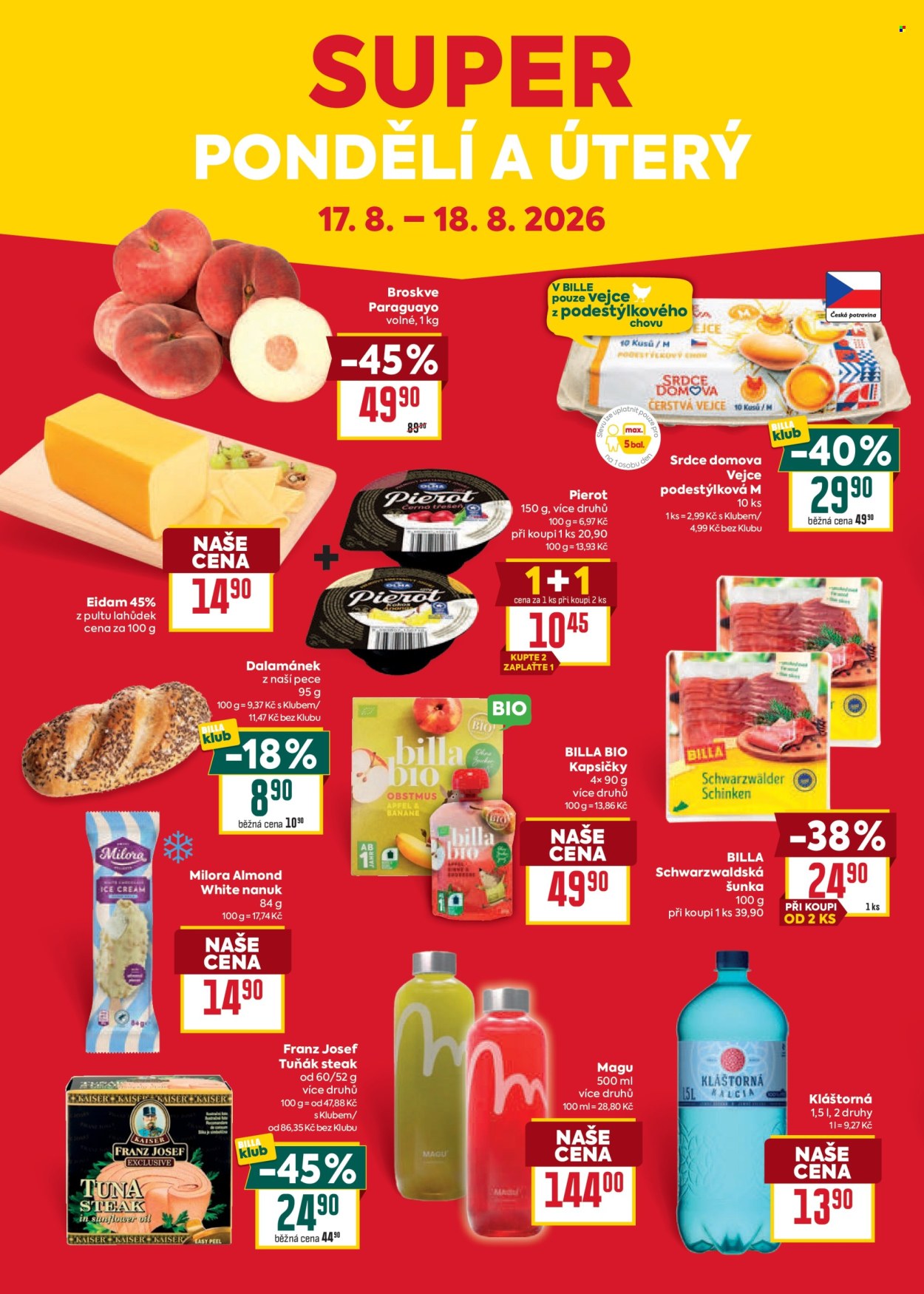 Leták BILLA - 12. 8. 2026 - 18. 8. 2026. Strana 32