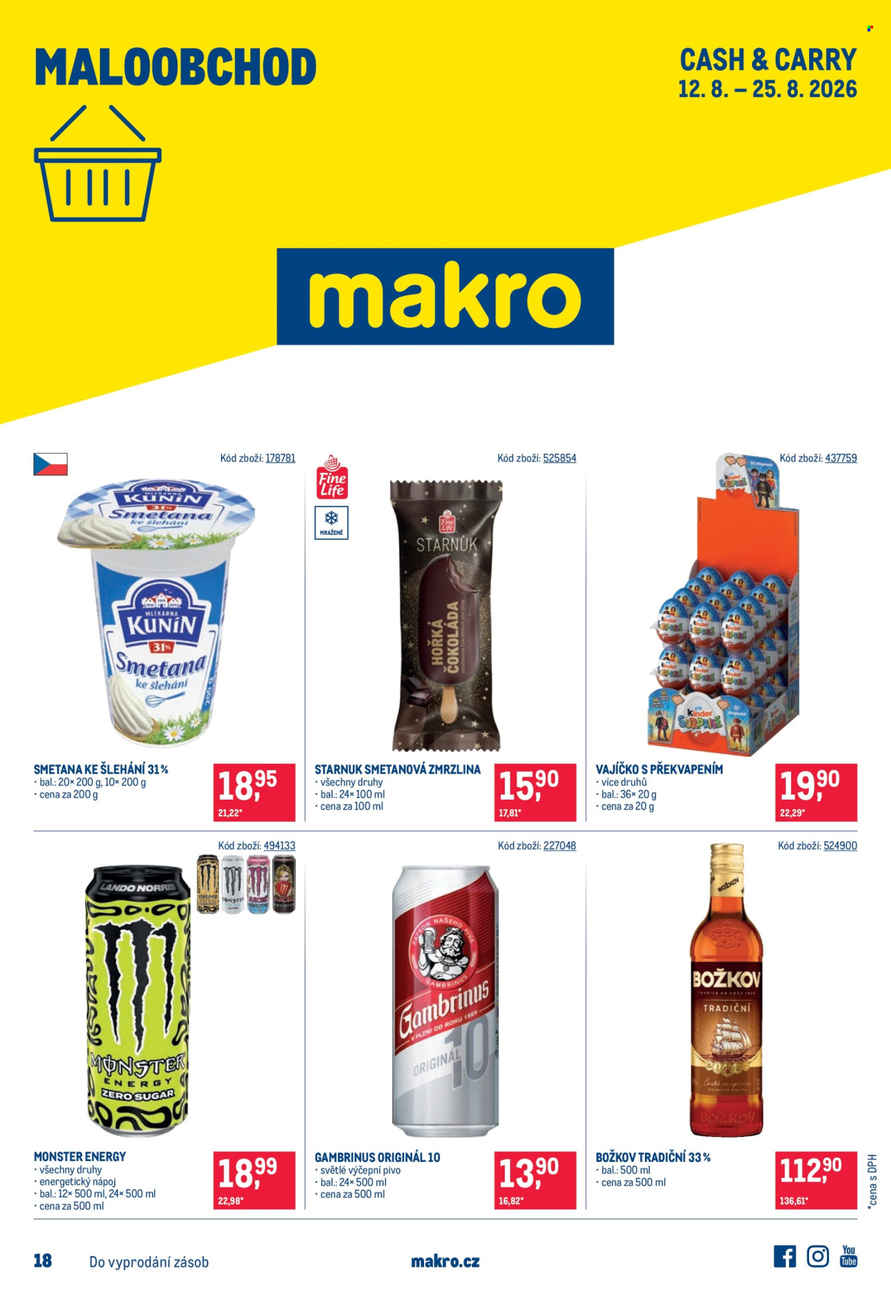 Leták MAKRO - 12. 8. 2026 - 25. 8. 2026. Strana 1