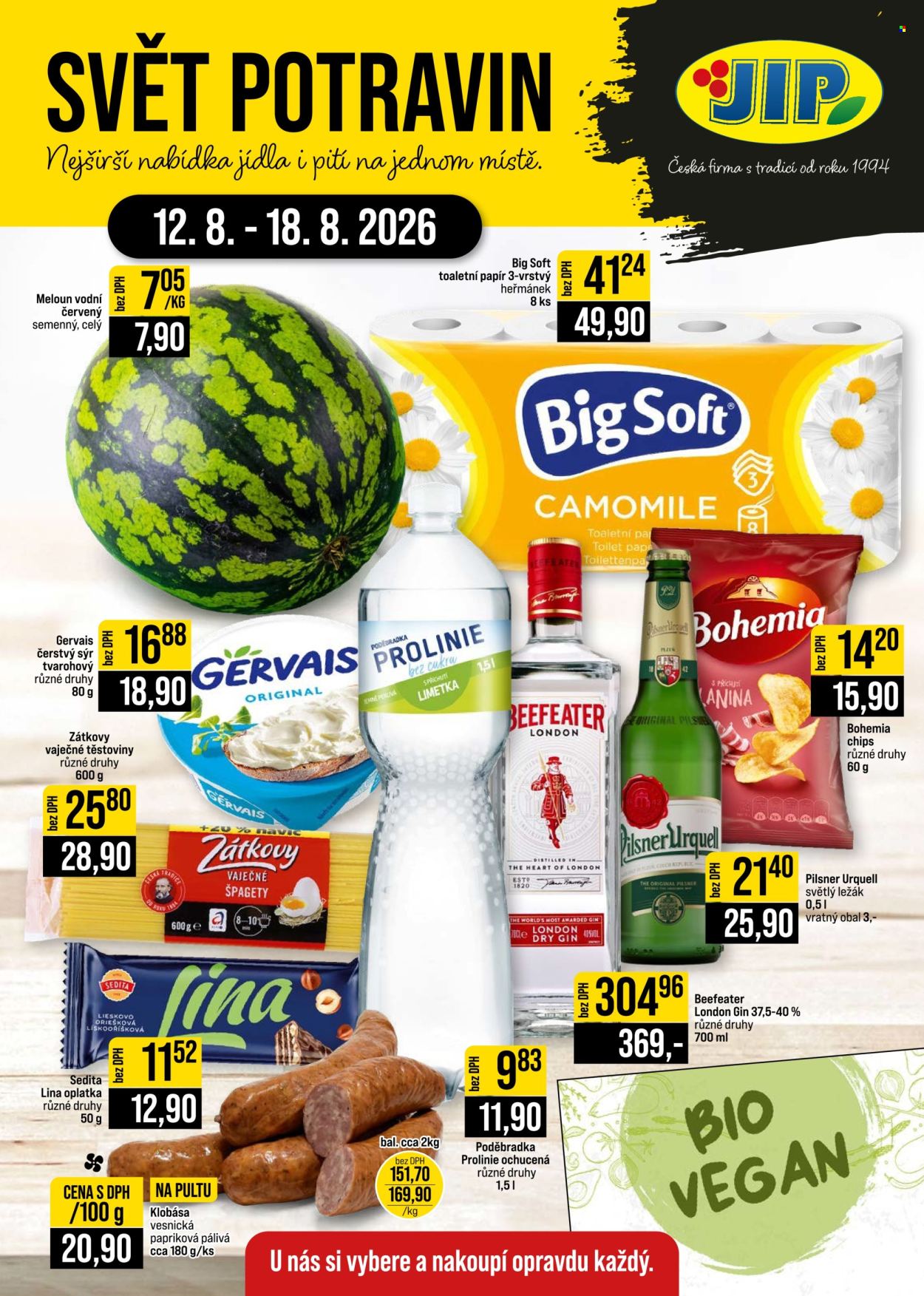 Leták JIP - 12. 8. 2026 - 18. 8. 2026. Strana 1