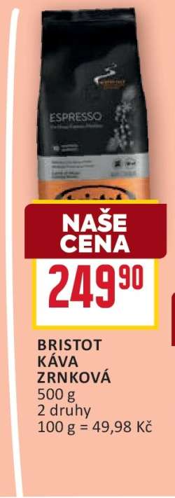 BRISTOT KÁVA ZRNKOVÁ