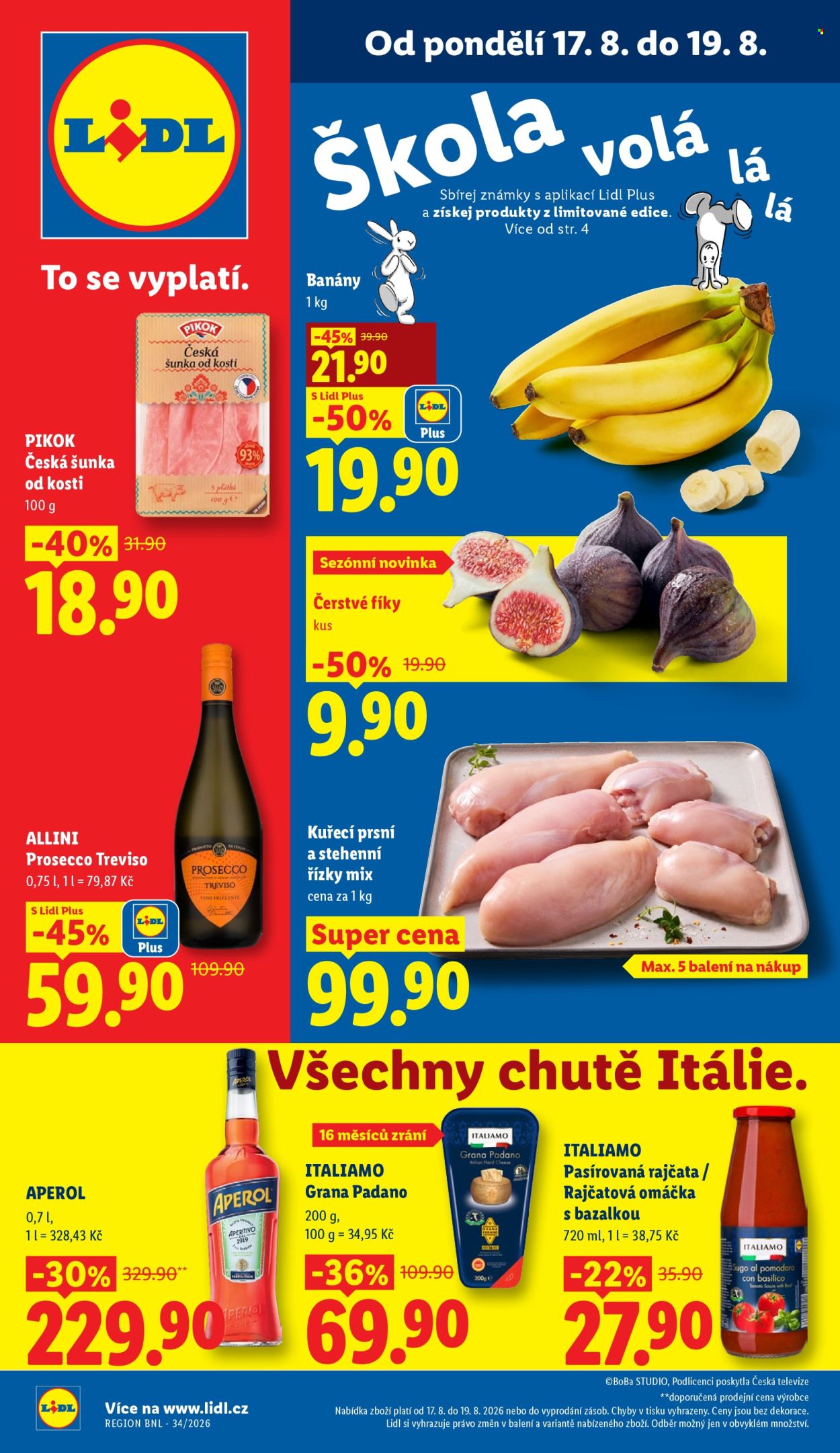 Leták Lidl - 17. 8. 2026 - 19. 8. 2026. Strana 1
