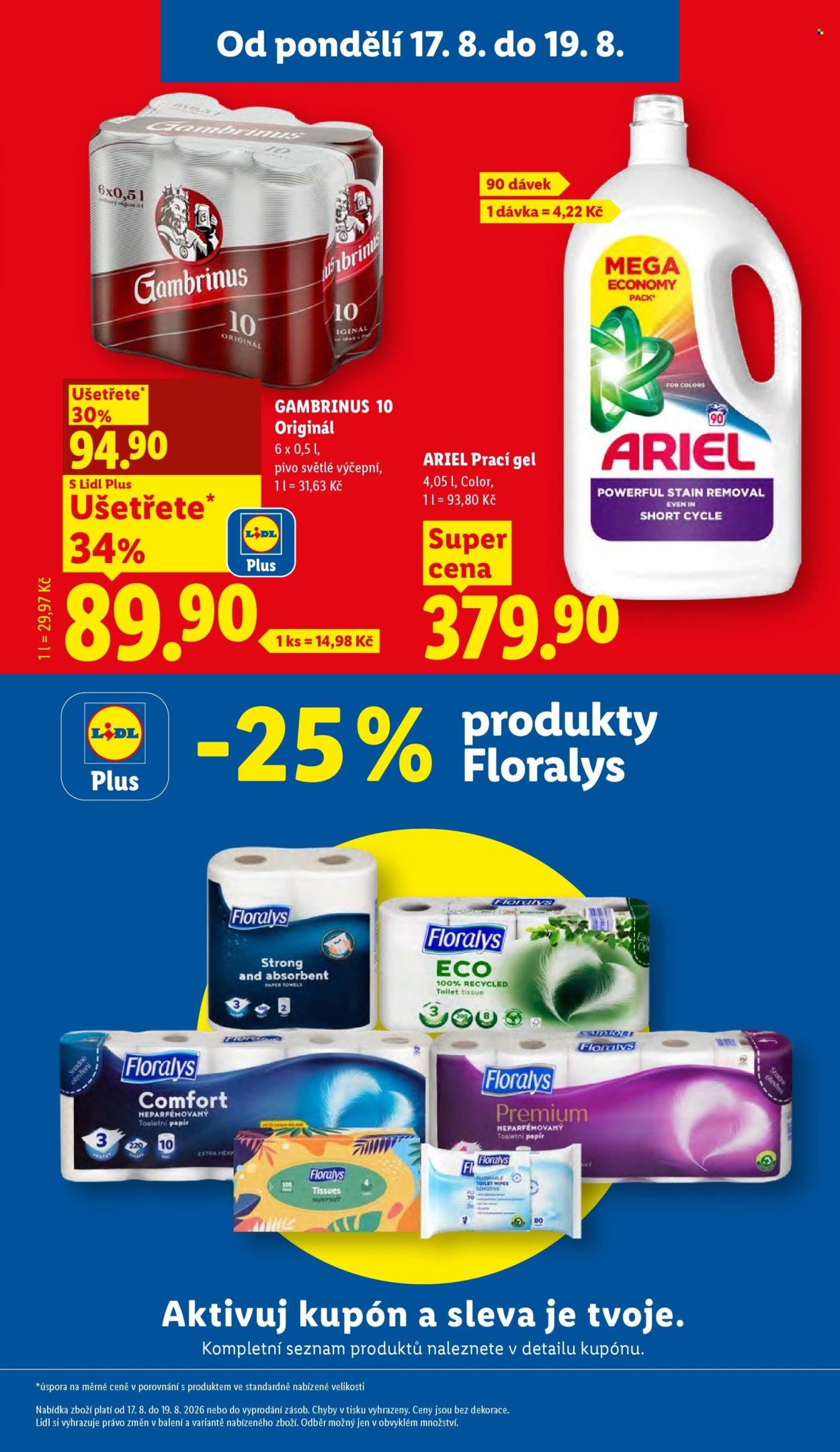 Leták Lidl - 17. 8. 2026 - 19. 8. 2026. Strana 3