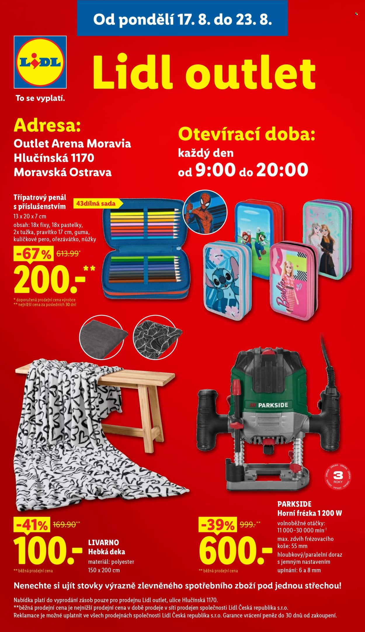 Leták Lidl - 17. 8. 2026 - 19. 8. 2026. Strana 43