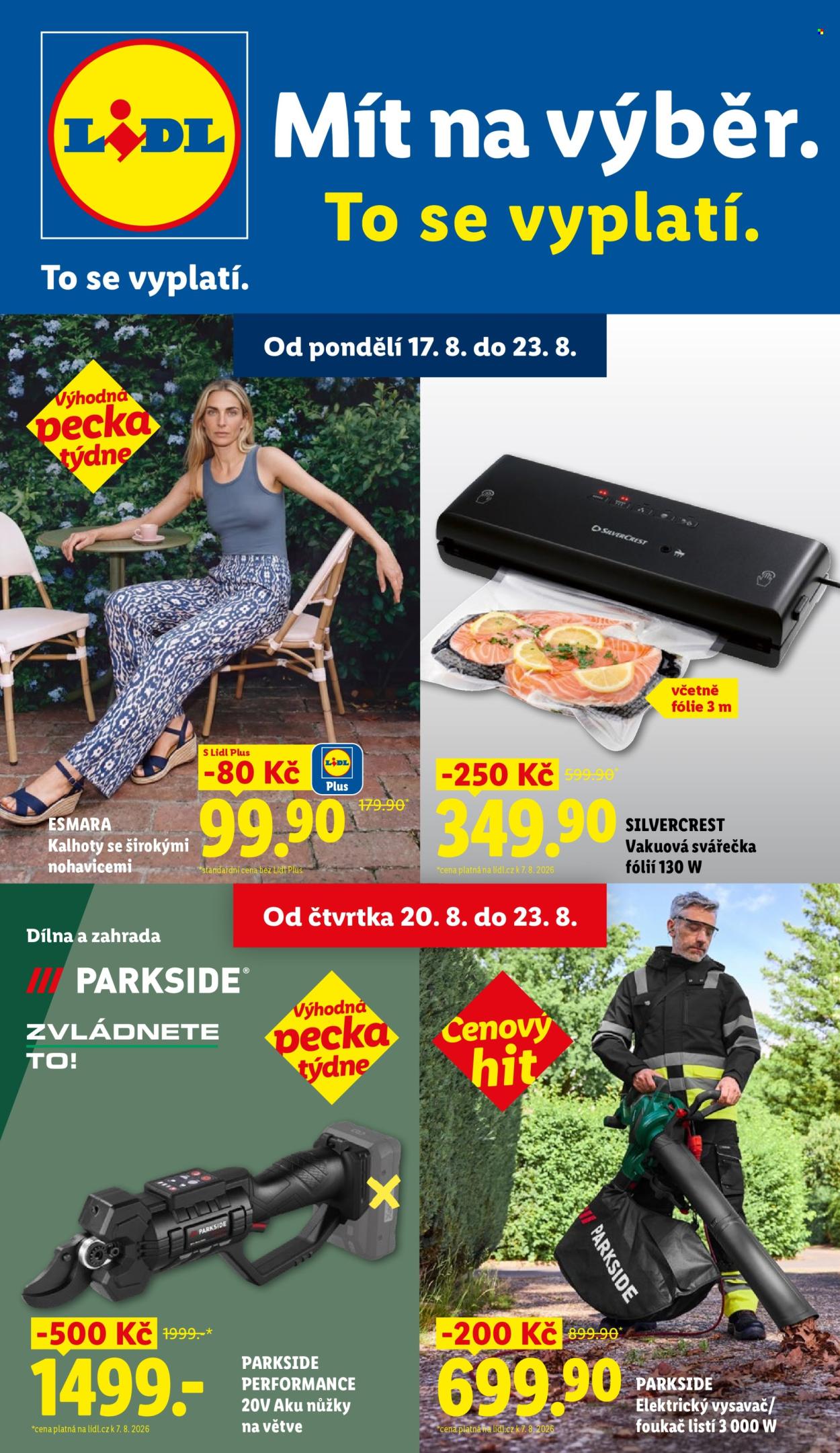 Leták Lidl - 17. 8. 2026 - 23. 8. 2026. Strana 1