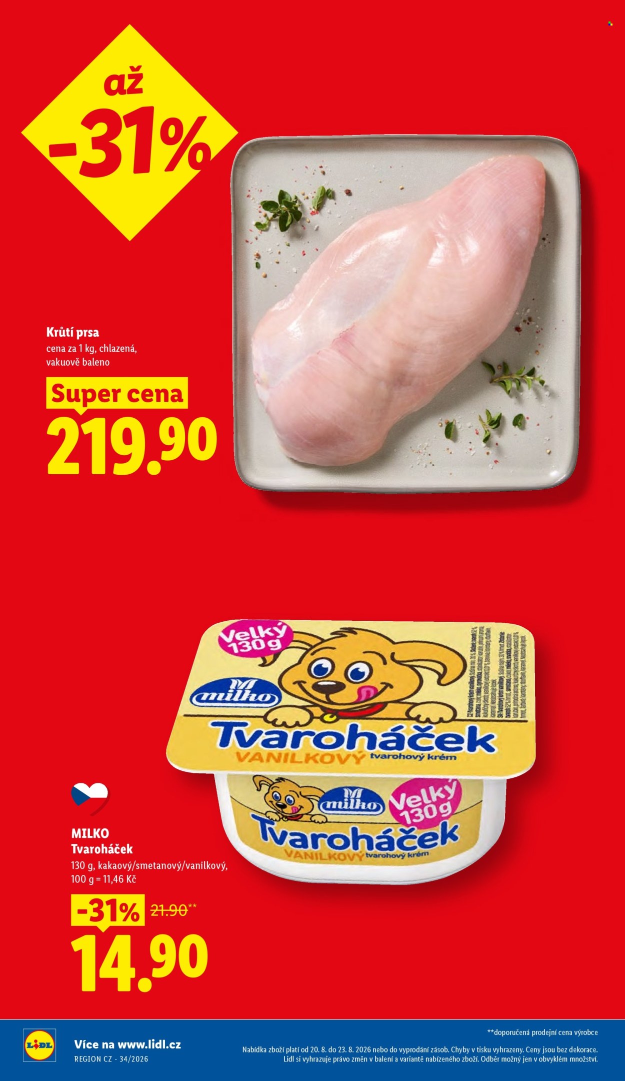 Leták Lidl - 20. 8. 2026 - 23. 8. 2026. Strana 8