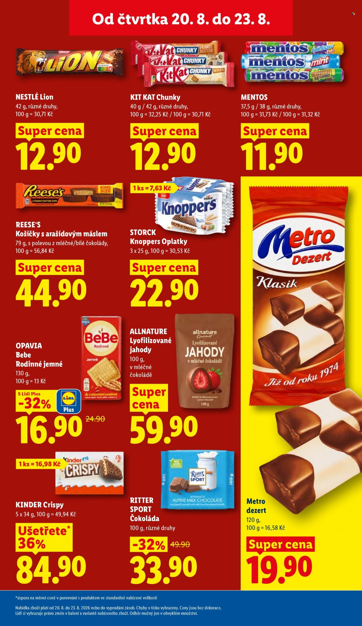 Leták Lidl - 20. 8. 2026 - 23. 8. 2026. Strana 23