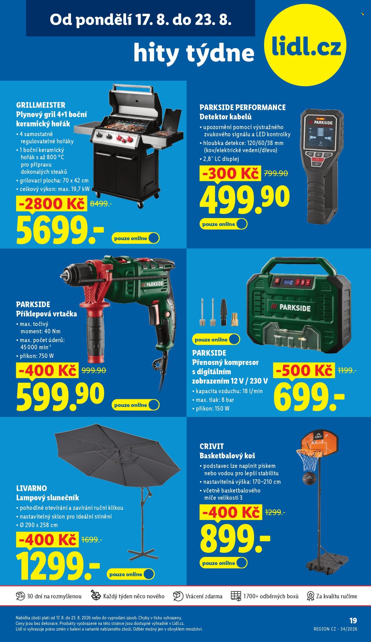 Leták Lidl - 17. 8. 2026 - 23. 8. 2026. Strana 1