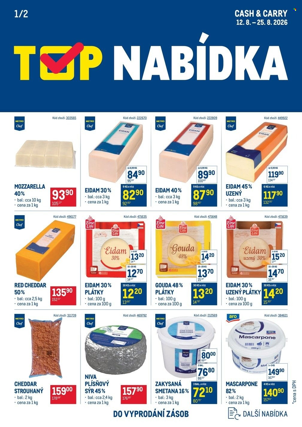 Leták MAKRO - 12. 8. 2026 - 25. 8. 2026. Strana 1
