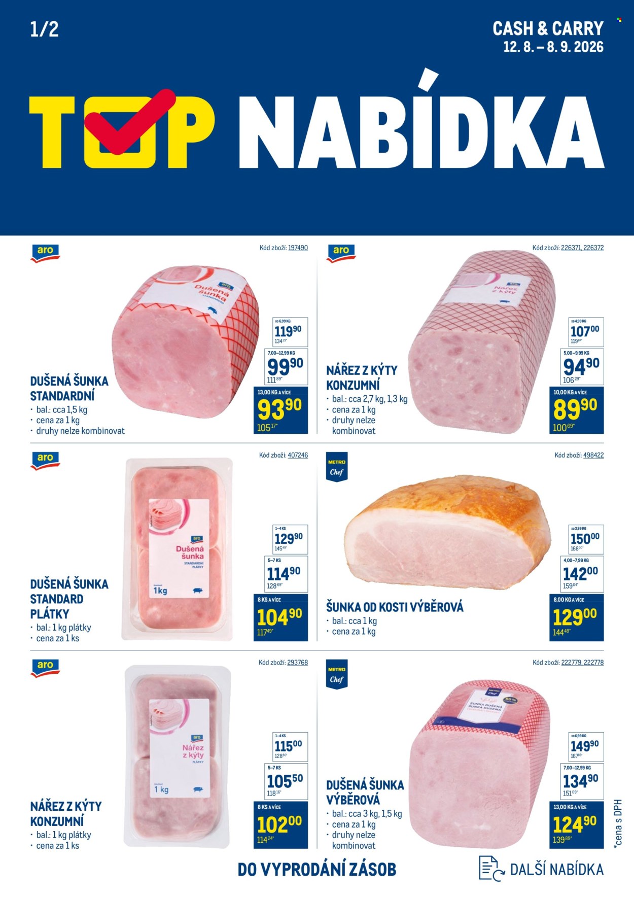 Leták MAKRO - 12. 8. 2026 - 8. 9. 2026. Strana 1