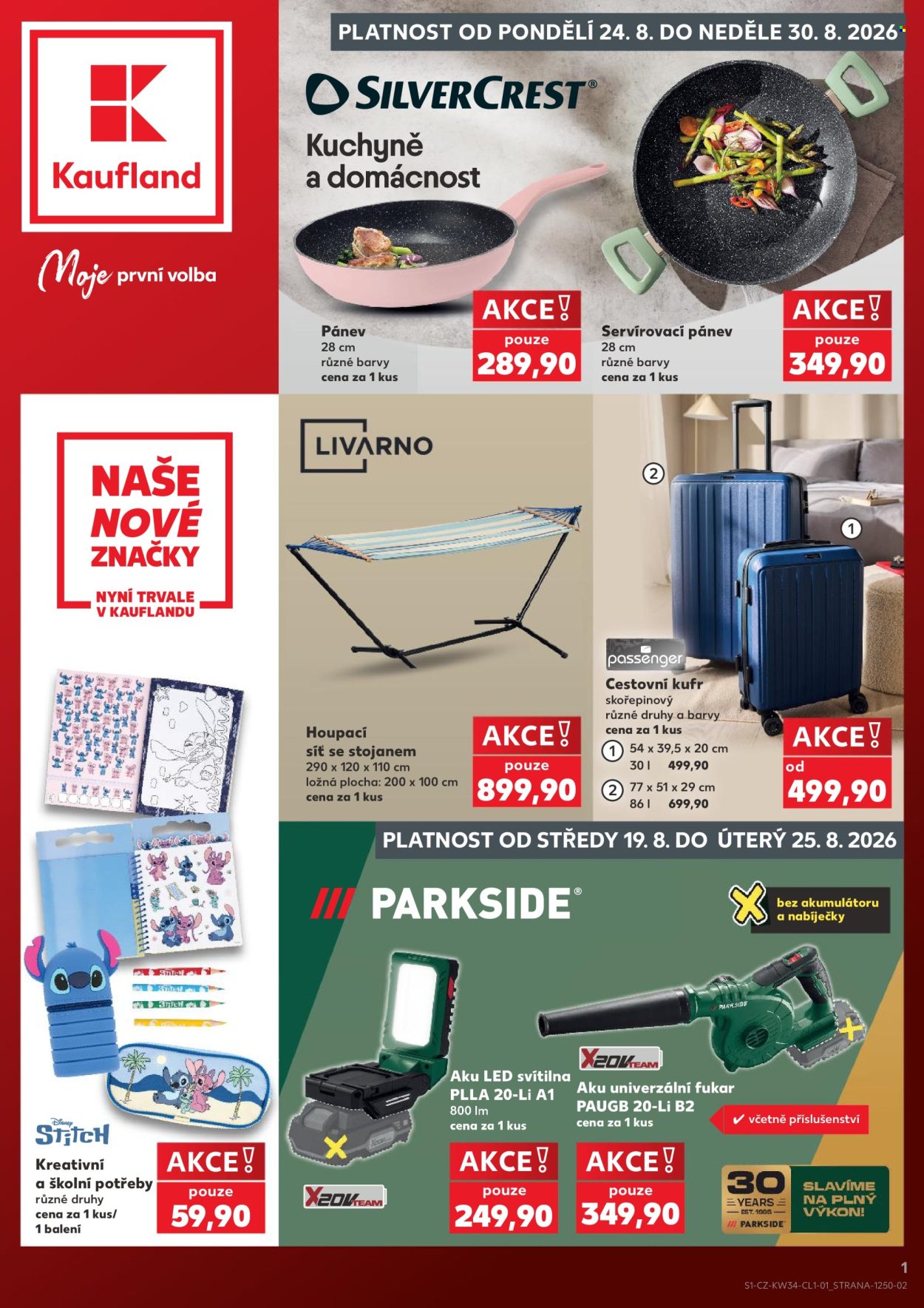 Leták Kaufland - 24. 8. 2026 - 30. 8. 2026. Strana 1