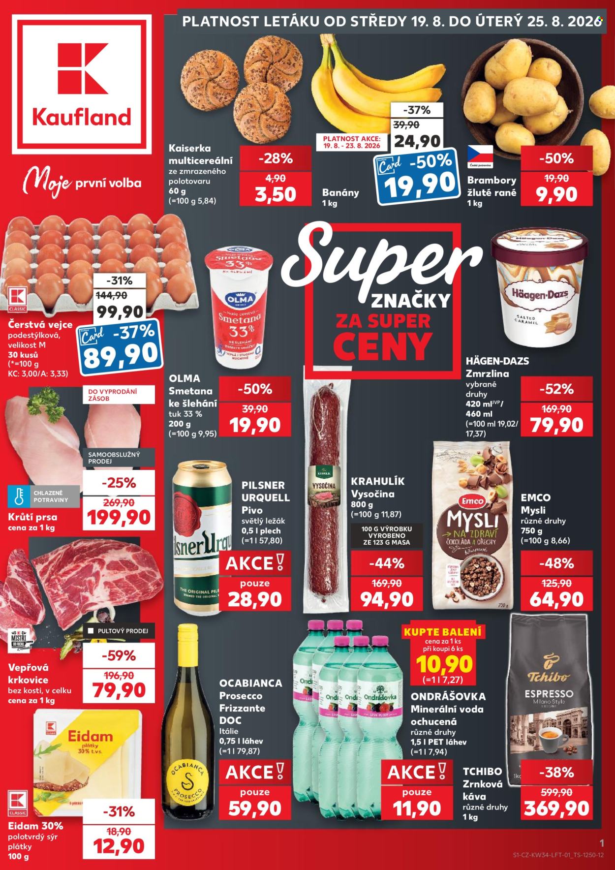 Leták Kaufland - 19. 8. 2026 - 25. 8. 2026. Strana 1