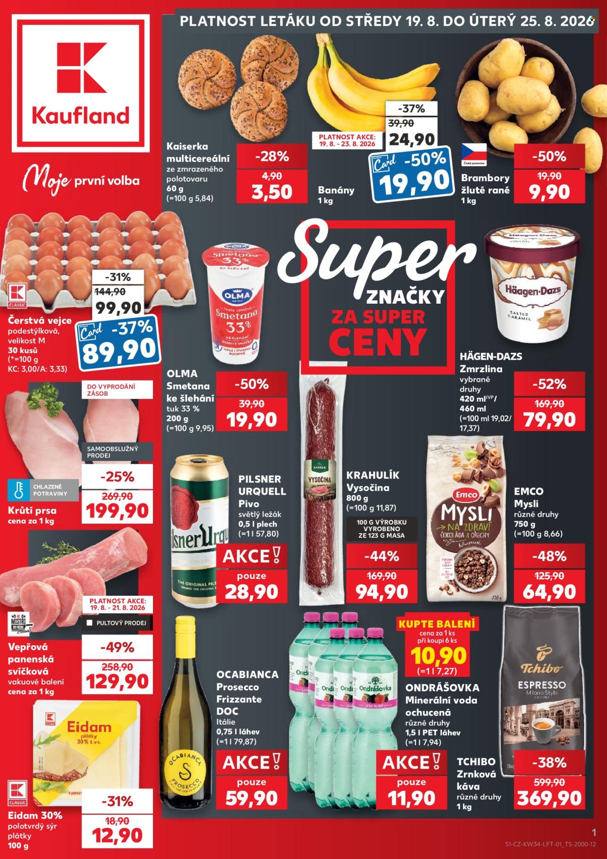 Leták Kaufland - 19. 8. 2026 - 25. 8. 2026. Strana 1