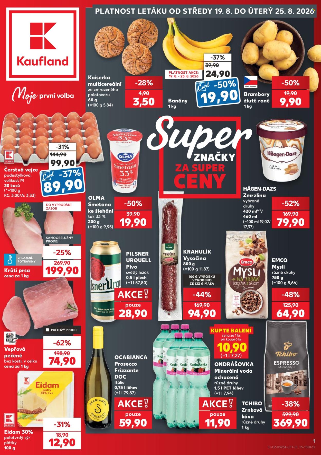 Leták Kaufland - 19. 8. 2026 - 25. 8. 2026. Strana 1
