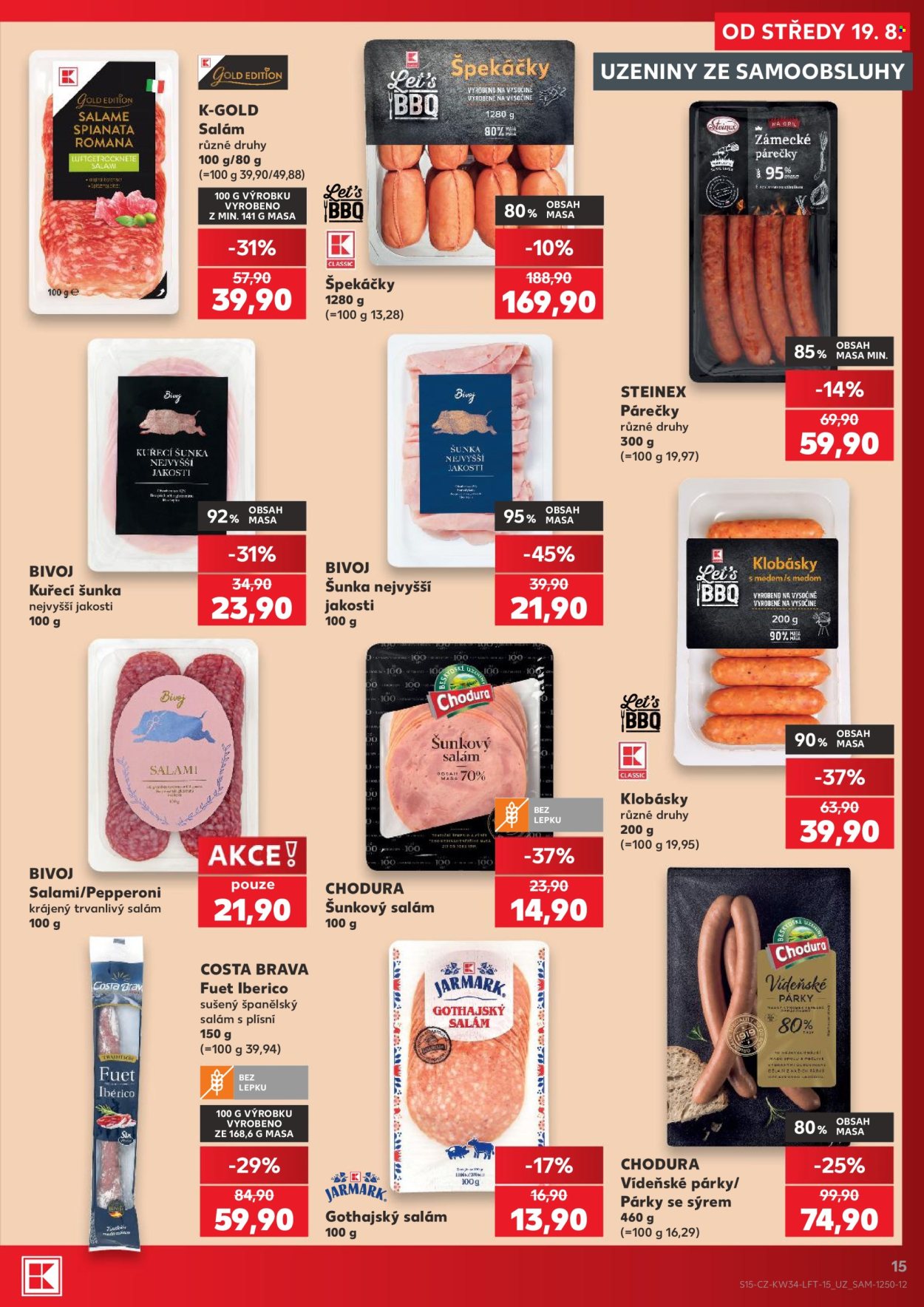 Leták Kaufland - 19. 8. 2026 - 25. 8. 2026. Strana 15