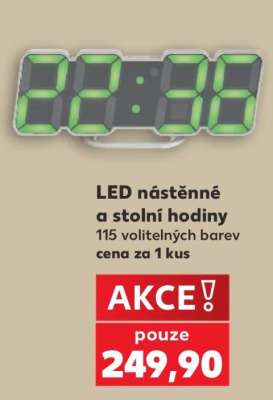 LED nástěnné a stolní hodiny