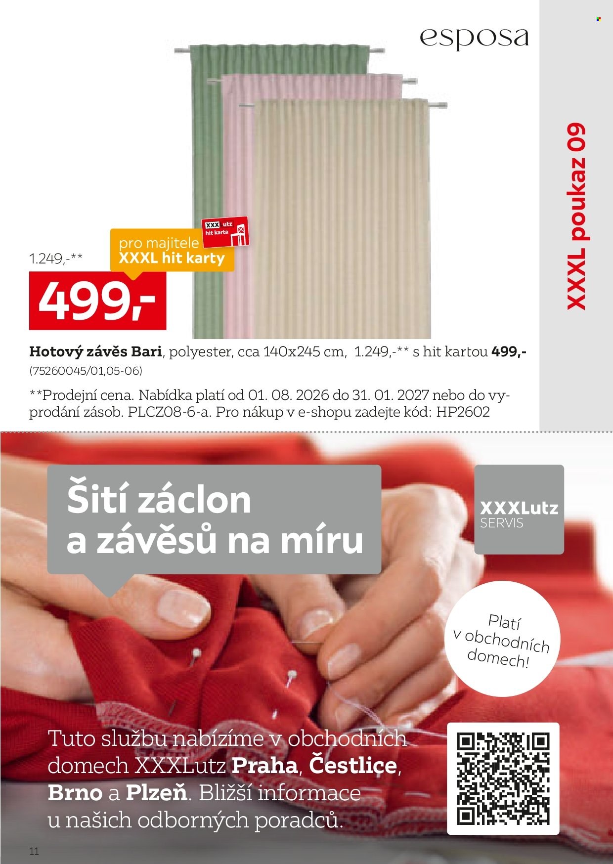 Leták XXXLutz - 1. 8. 2026 - 31. 1. 2027. Strana 11