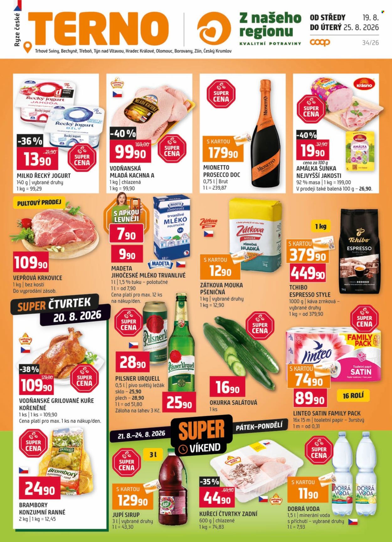Leták coop TERNO - 19. 8. 2026 - 25. 8. 2026. Strana 1