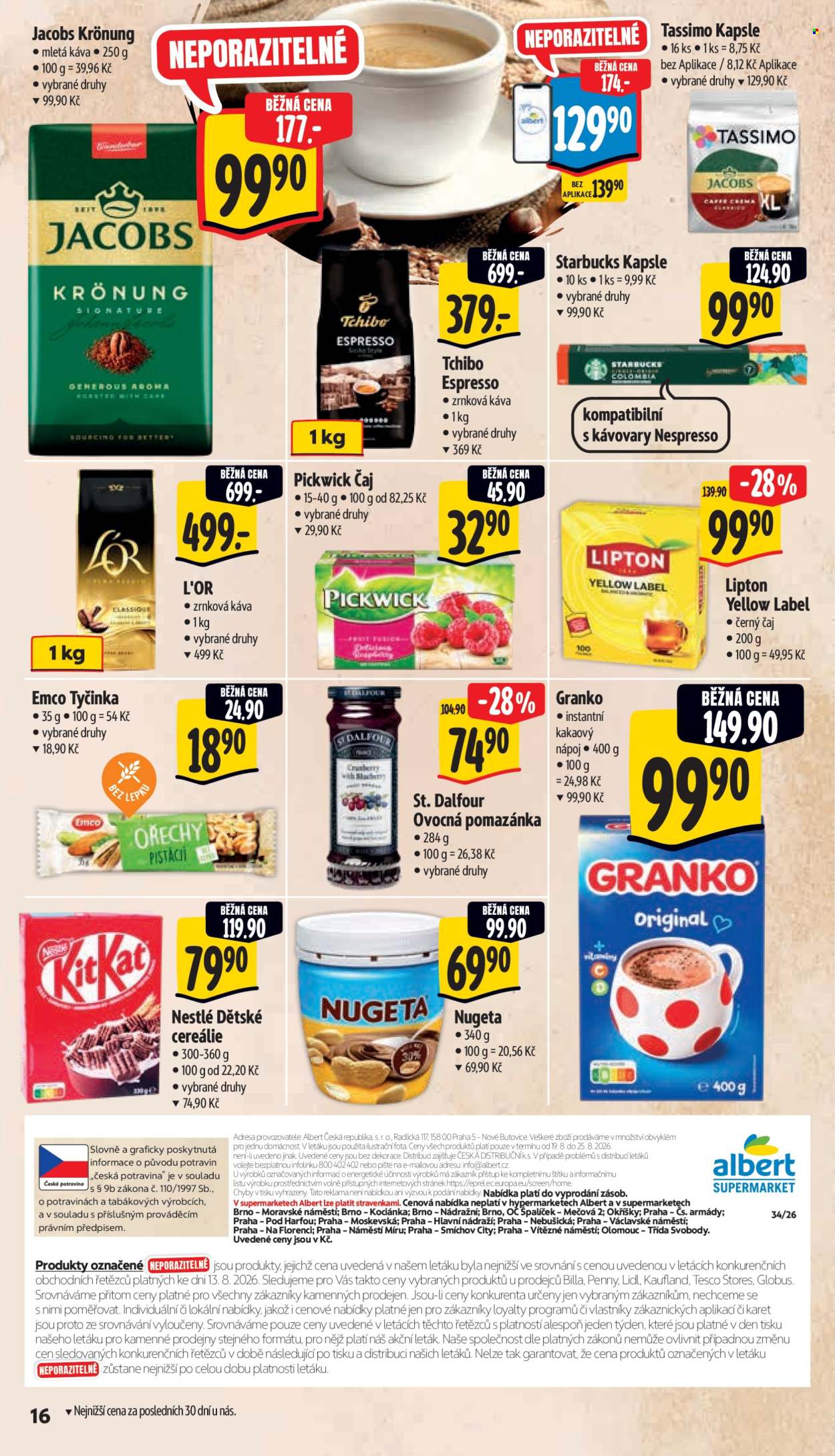 Leták Albert Supermarket - 19. 8. 2026 - 25. 8. 2026. Strana 28