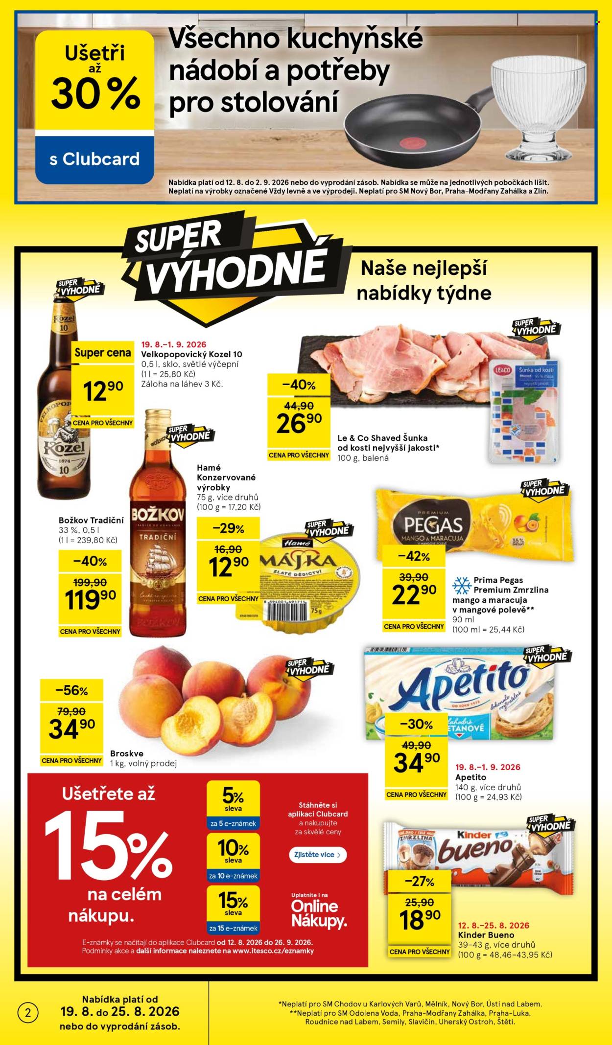 Leták TESCO supermarket - 19. 8. 2026 - 25. 8. 2026. Strana 2