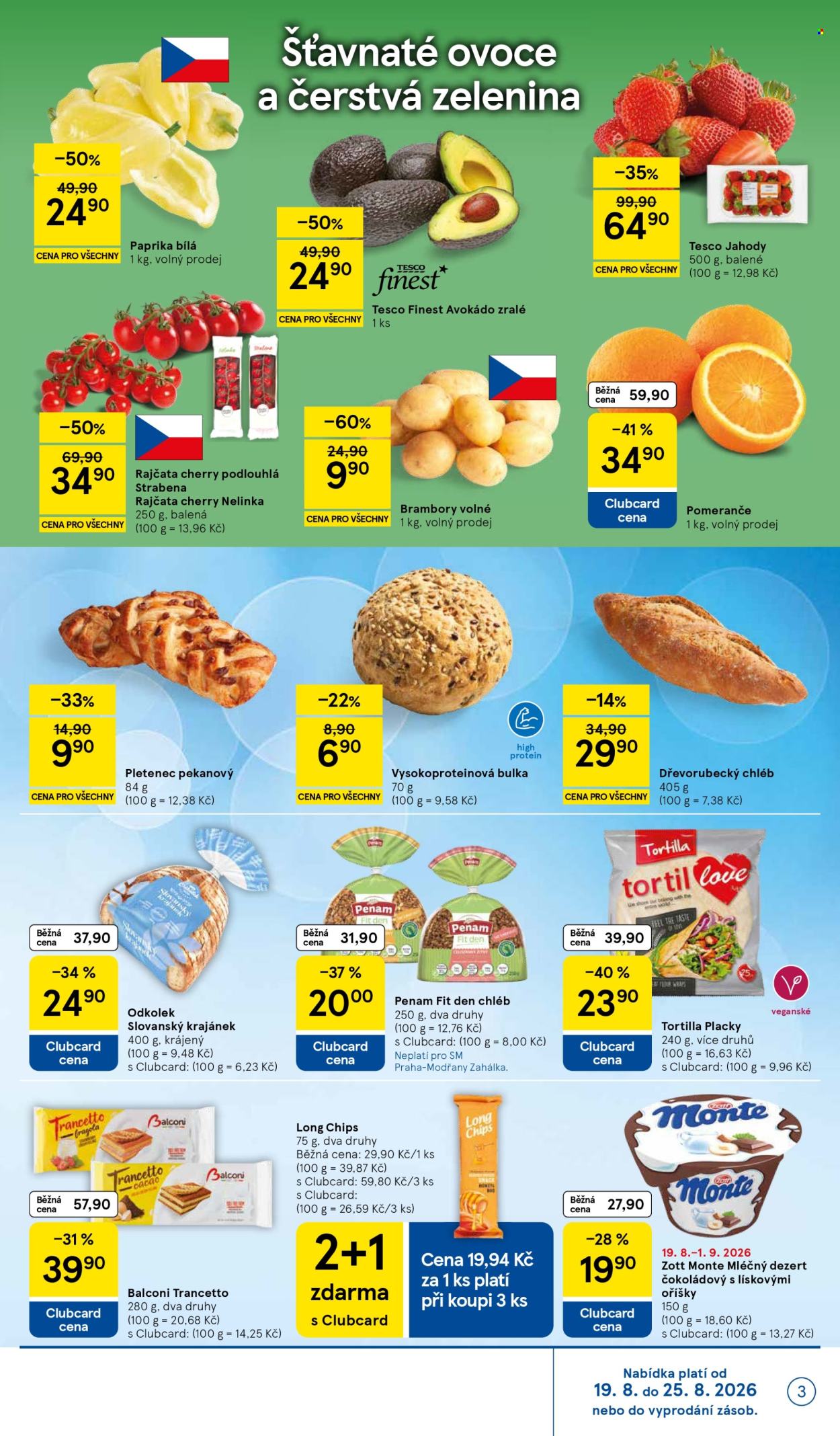 Leták TESCO supermarket - 19. 8. 2026 - 25. 8. 2026. Strana 3