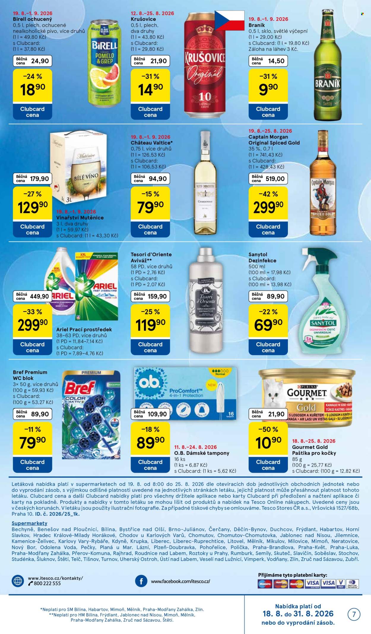 Leták TESCO supermarket - 19. 8. 2026 - 25. 8. 2026. Strana 7