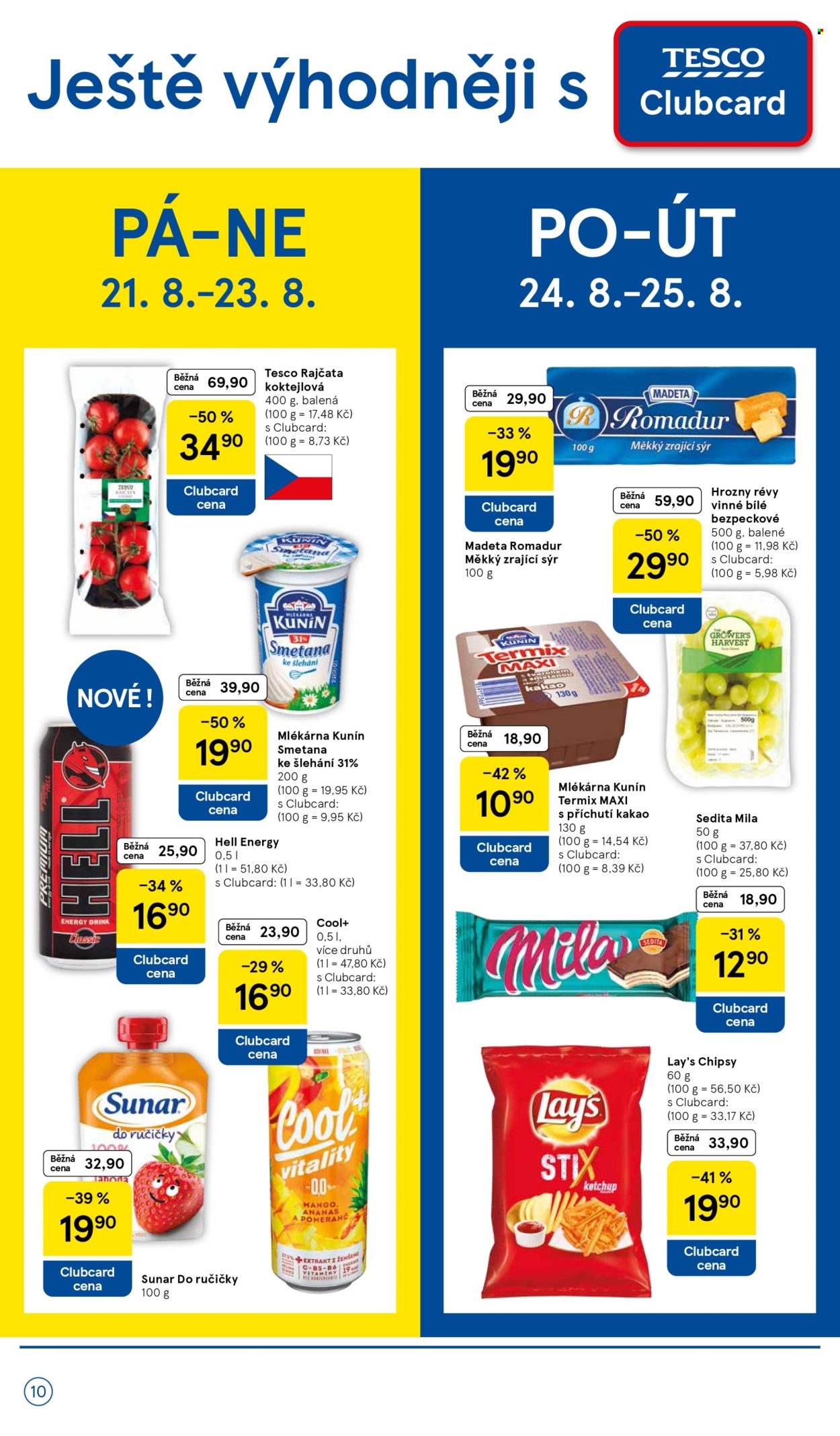 Leták TESCO supermarket - 19. 8. 2026 - 25. 8. 2026. Strana 10