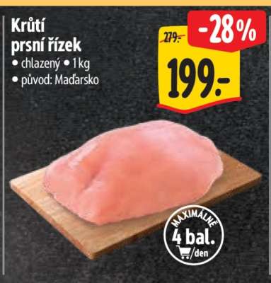 Krůtí prsí řízek