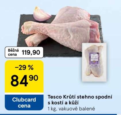 Tesco Krůtí stehno spodní s kostí a kůží