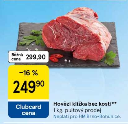Hovězí kližka bez kosti