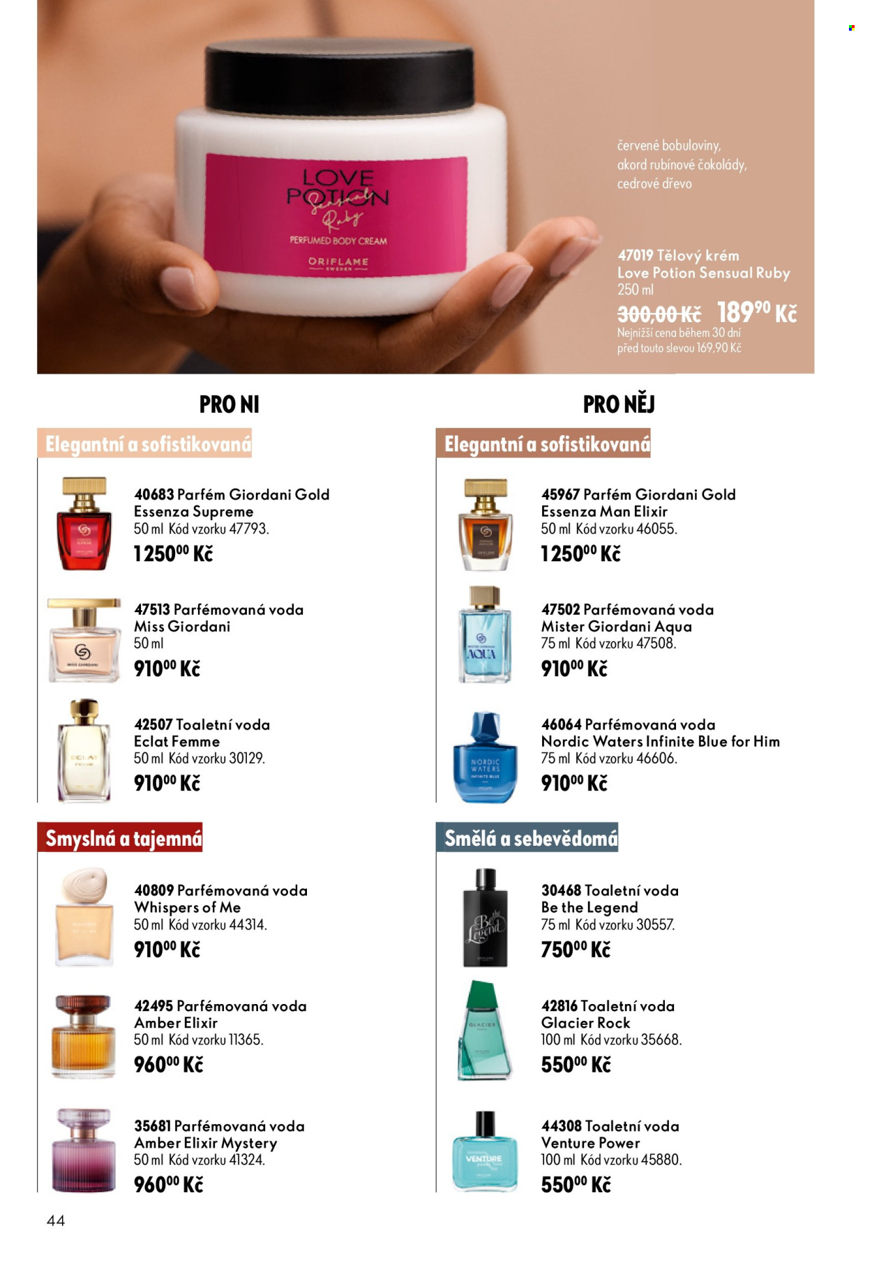 Leták ORIFLAME - 19. 8. 2026 - 8. 9. 2026. Strana 44