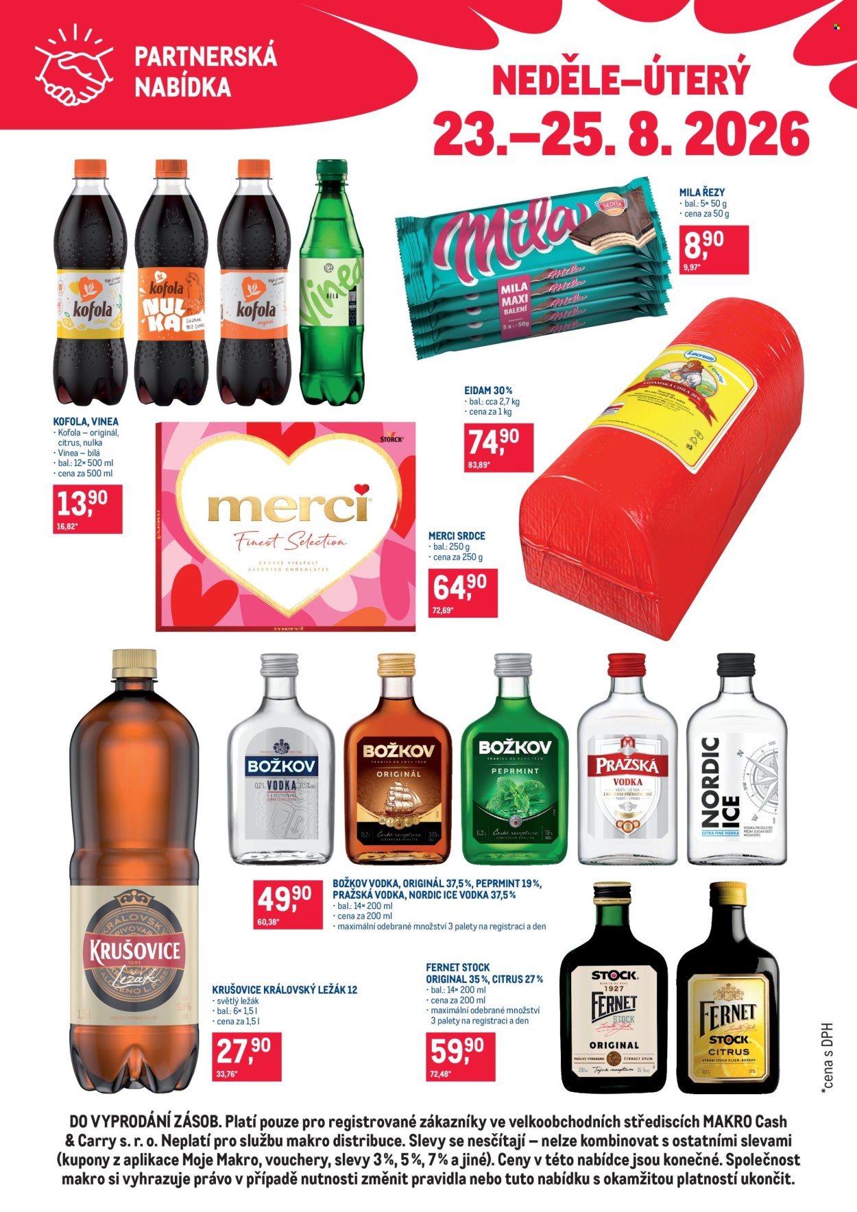 Leták MAKRO - 23. 8. 2026 - 25. 8. 2026. Strana 1