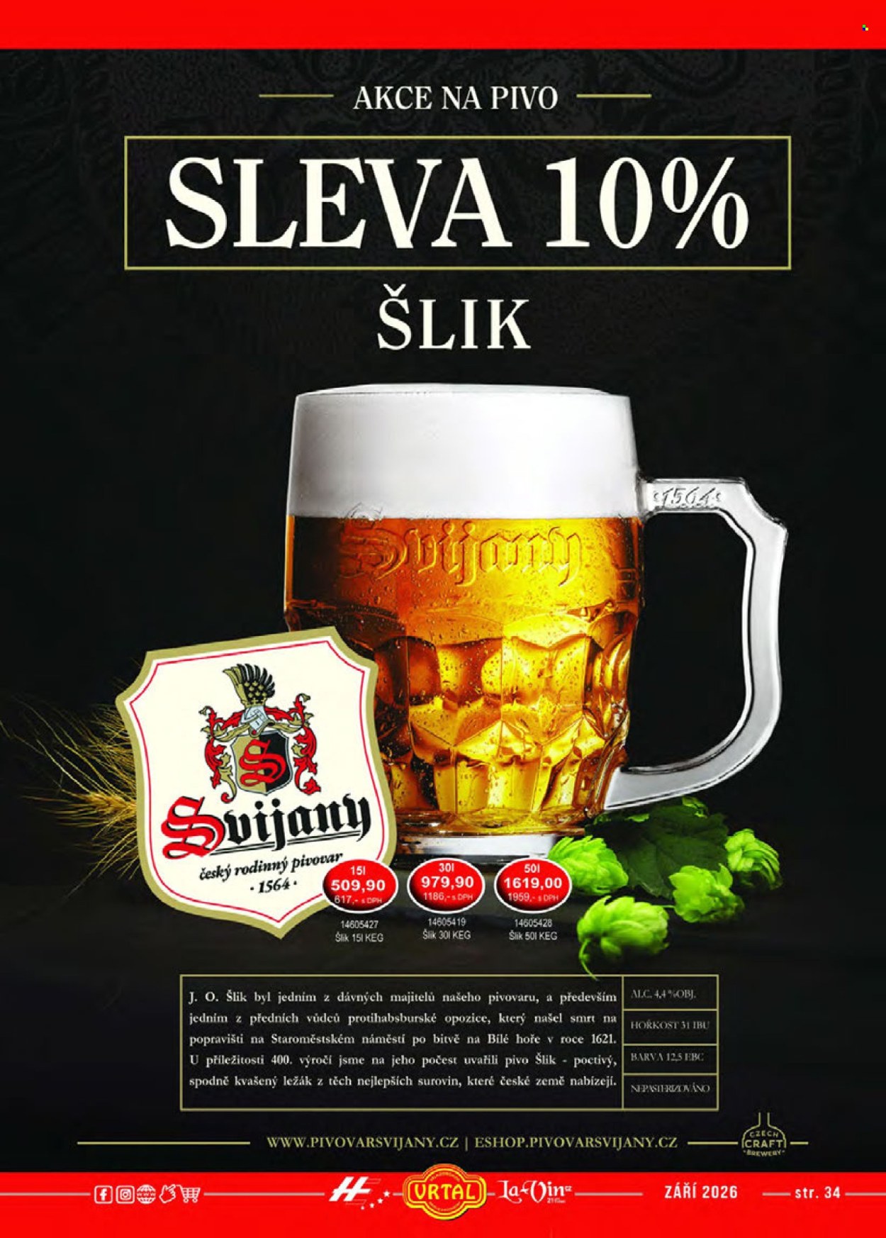 Leták Vrtal - 1. 9. 2026 - 30. 9. 2026. Strana 34