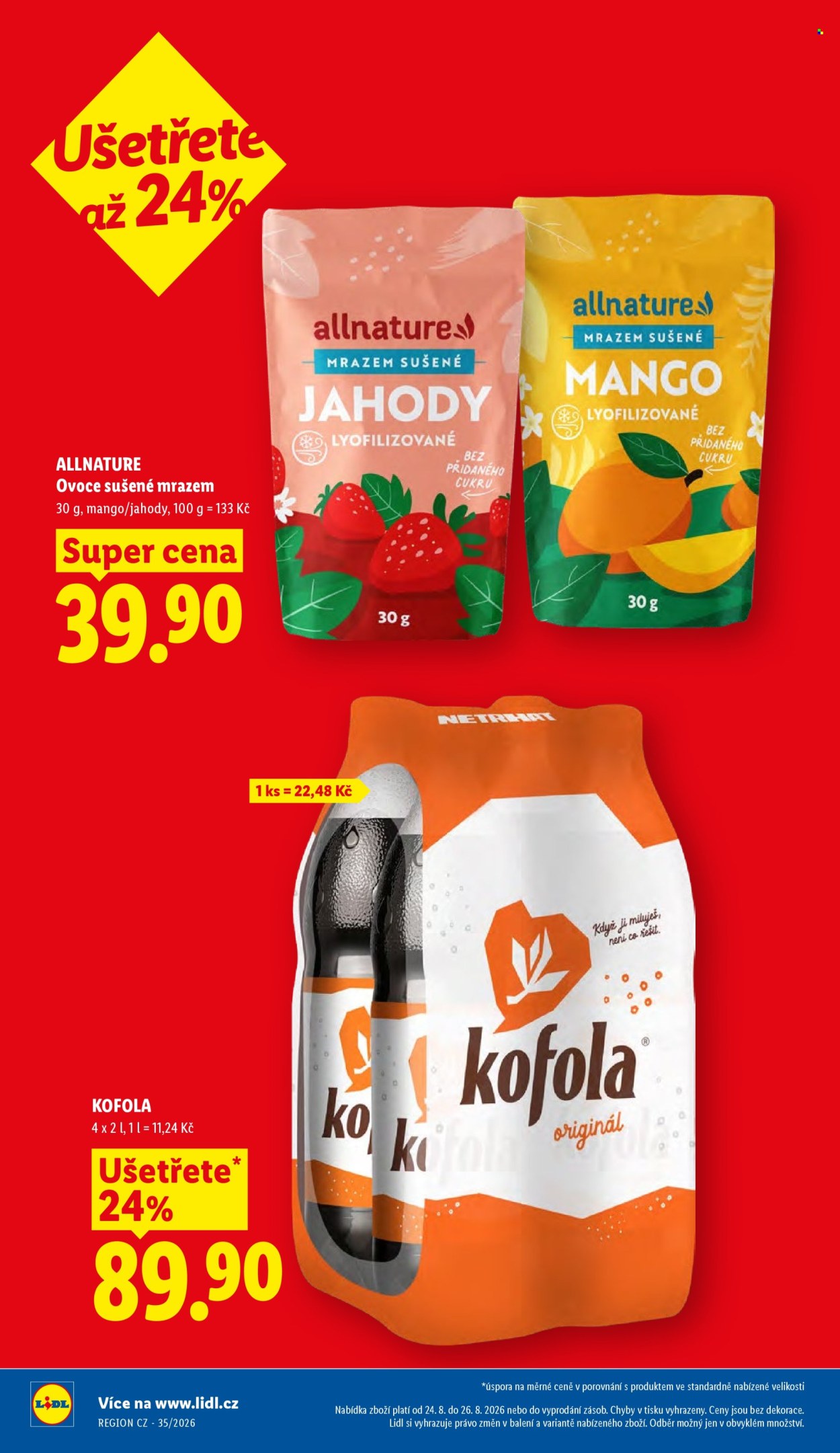 Leták Lidl - 24. 8. 2026 - 26. 8. 2026. Strana 10