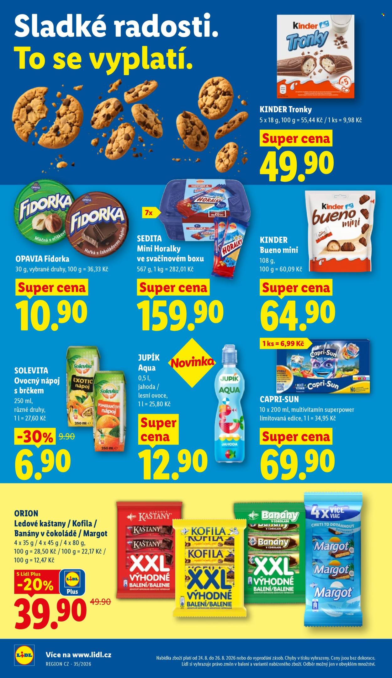 Leták Lidl - 24. 8. 2026 - 26. 8. 2026. Strana 34