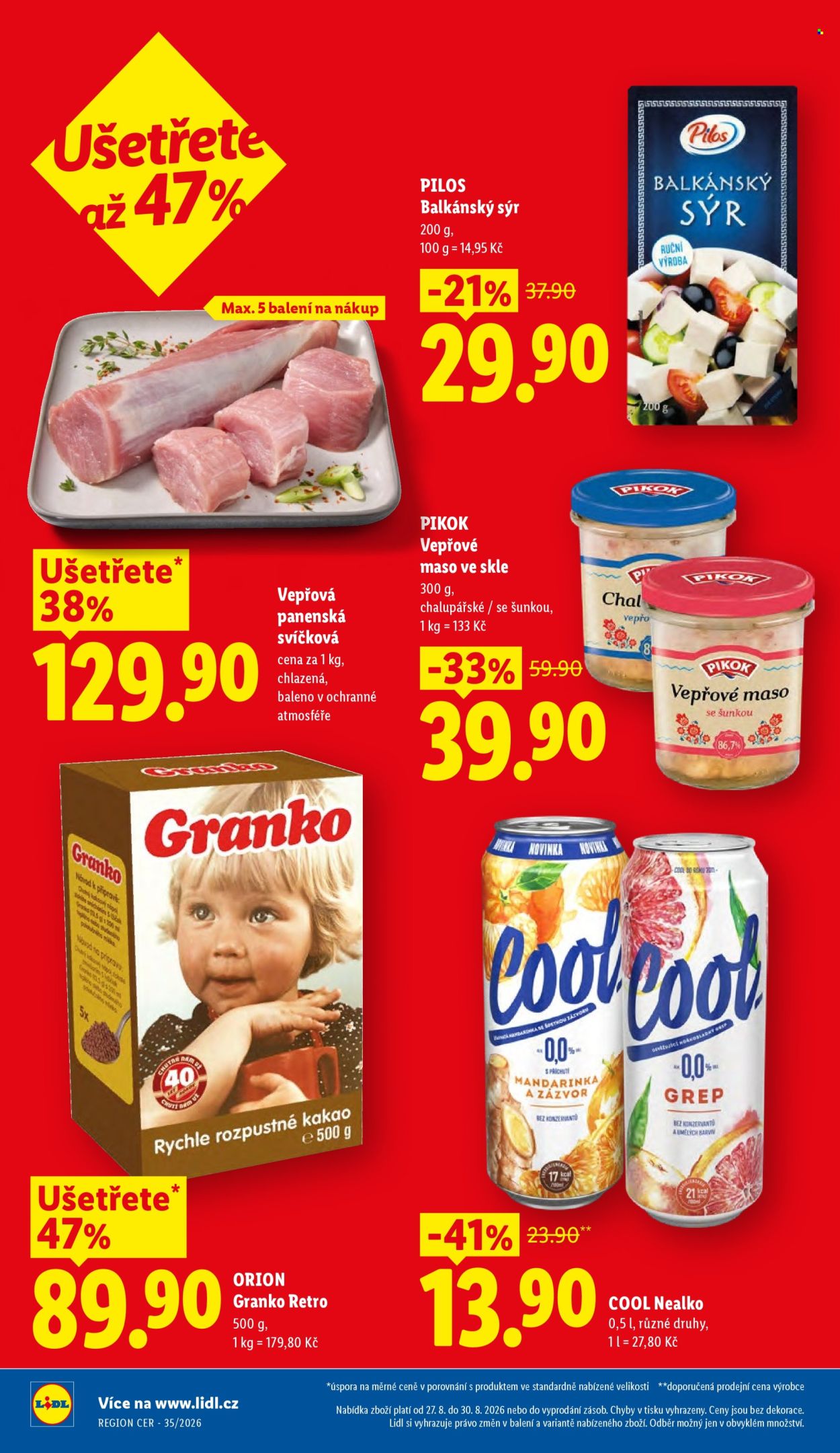 Leták Lidl - 27. 8. 2026 - 30. 8. 2026. Strana 2